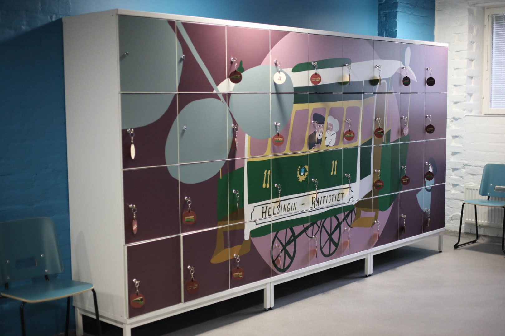 locker design based on the book illustration