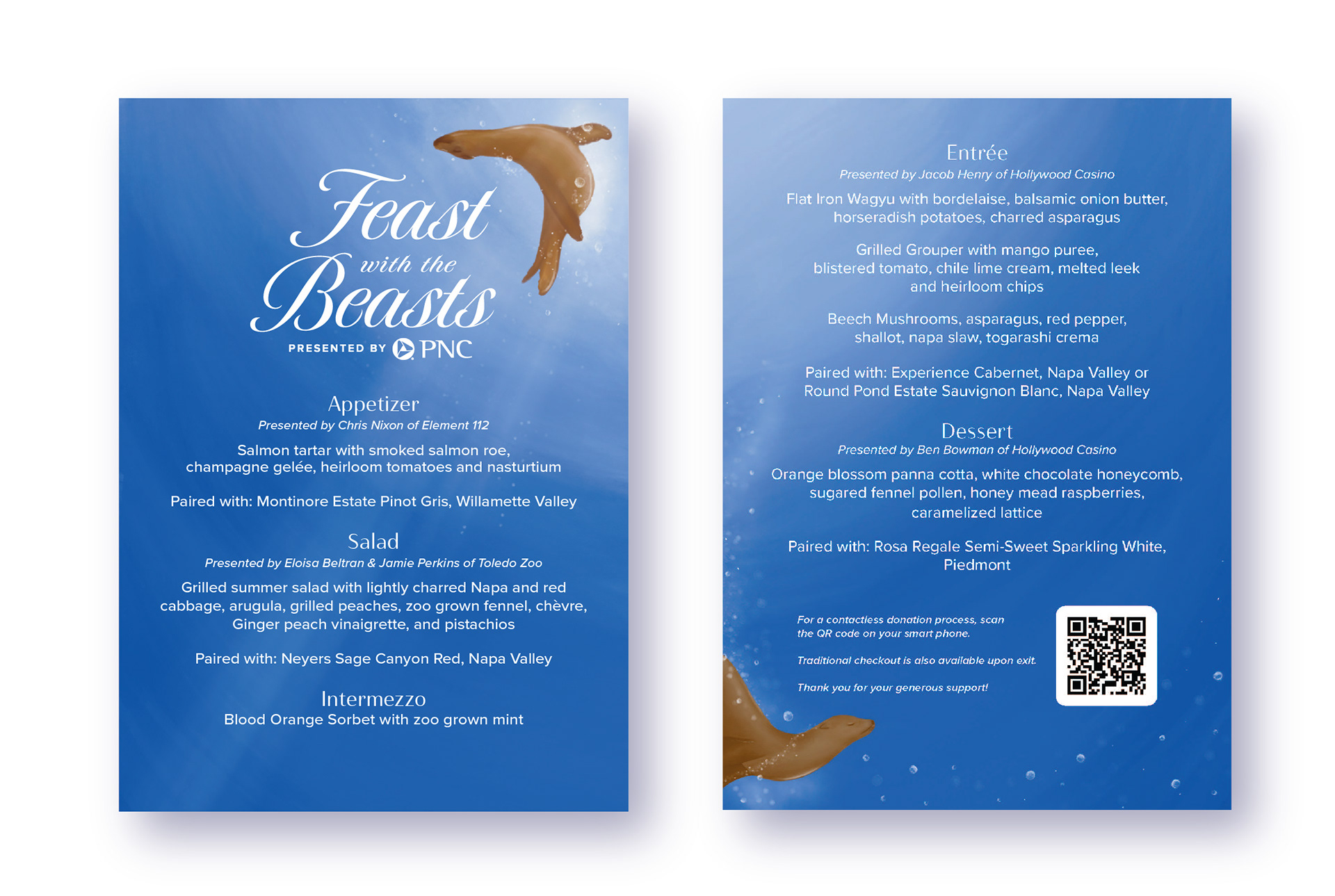 Feast with the Beasts Menu