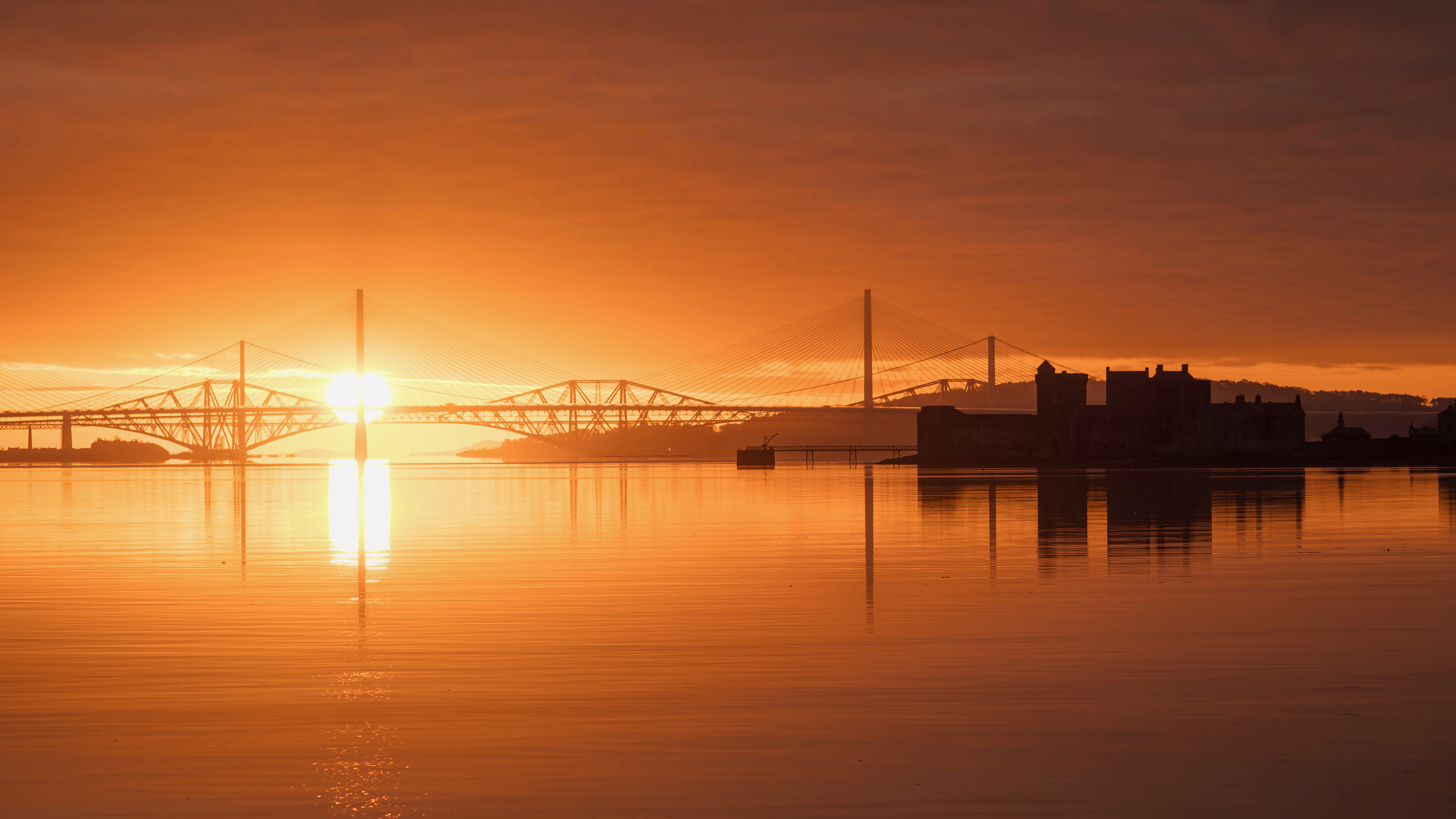 Blackness Castle and the Forth Bridges