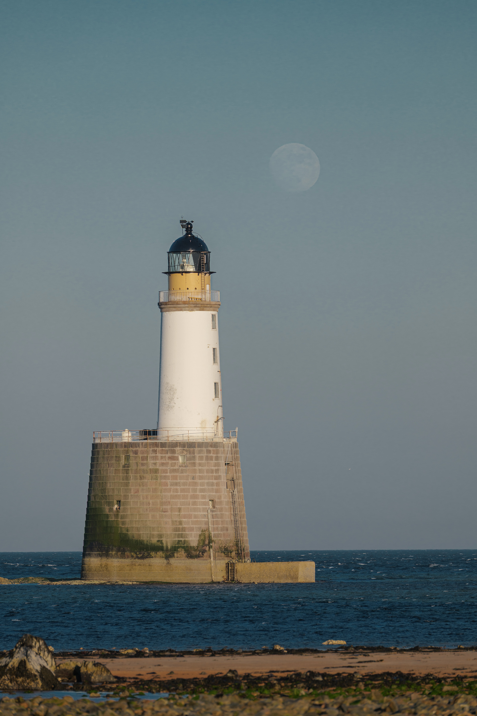 Moonrise at Rattray Head