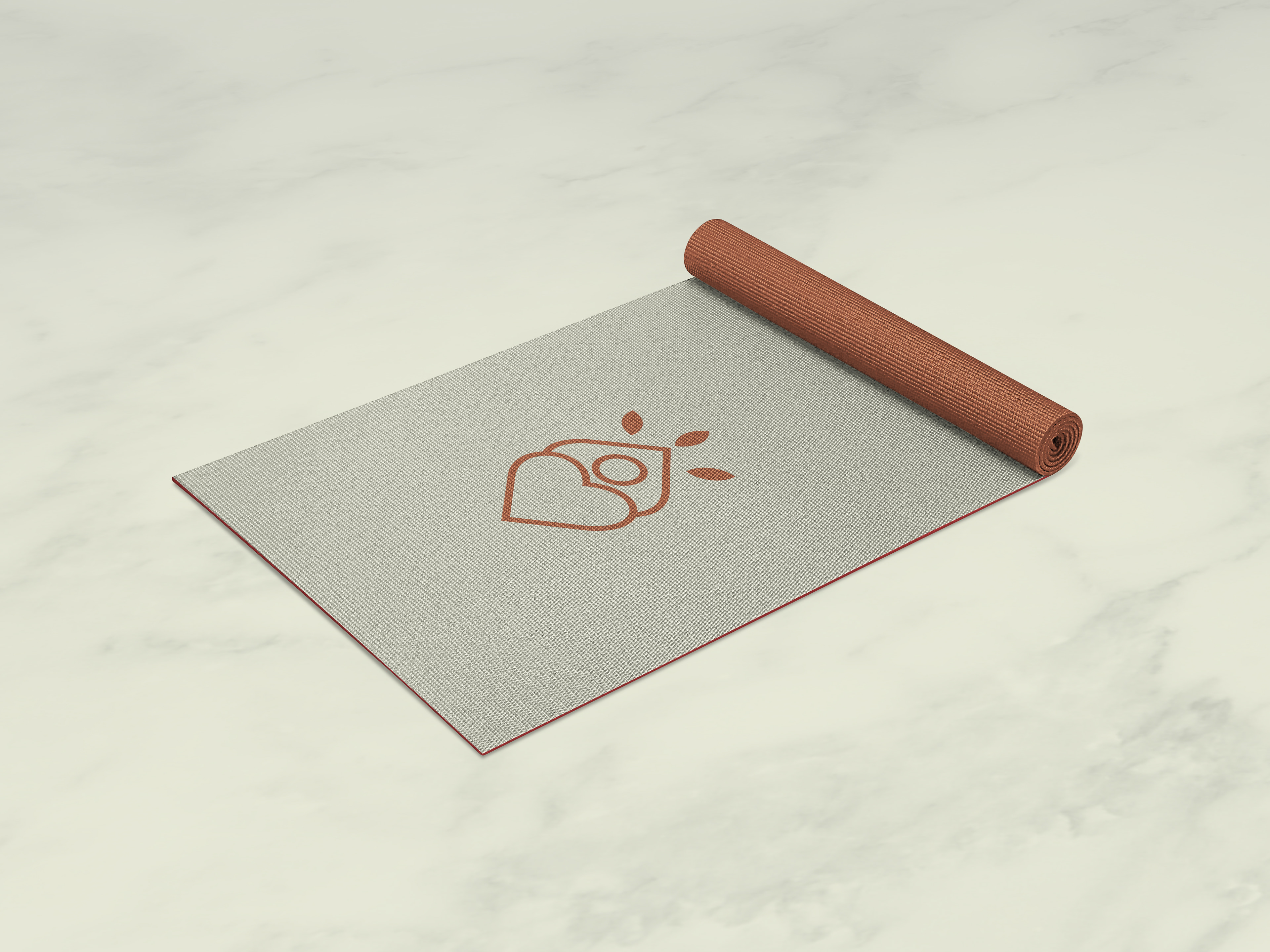 Mockup de tapis de yoga