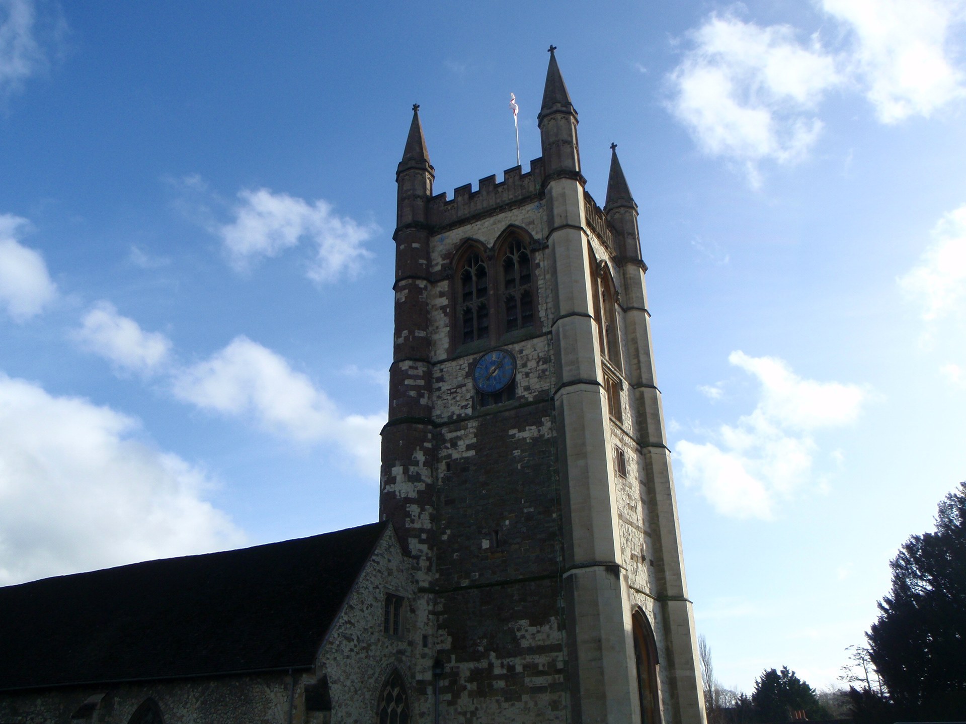 Farnham church tower