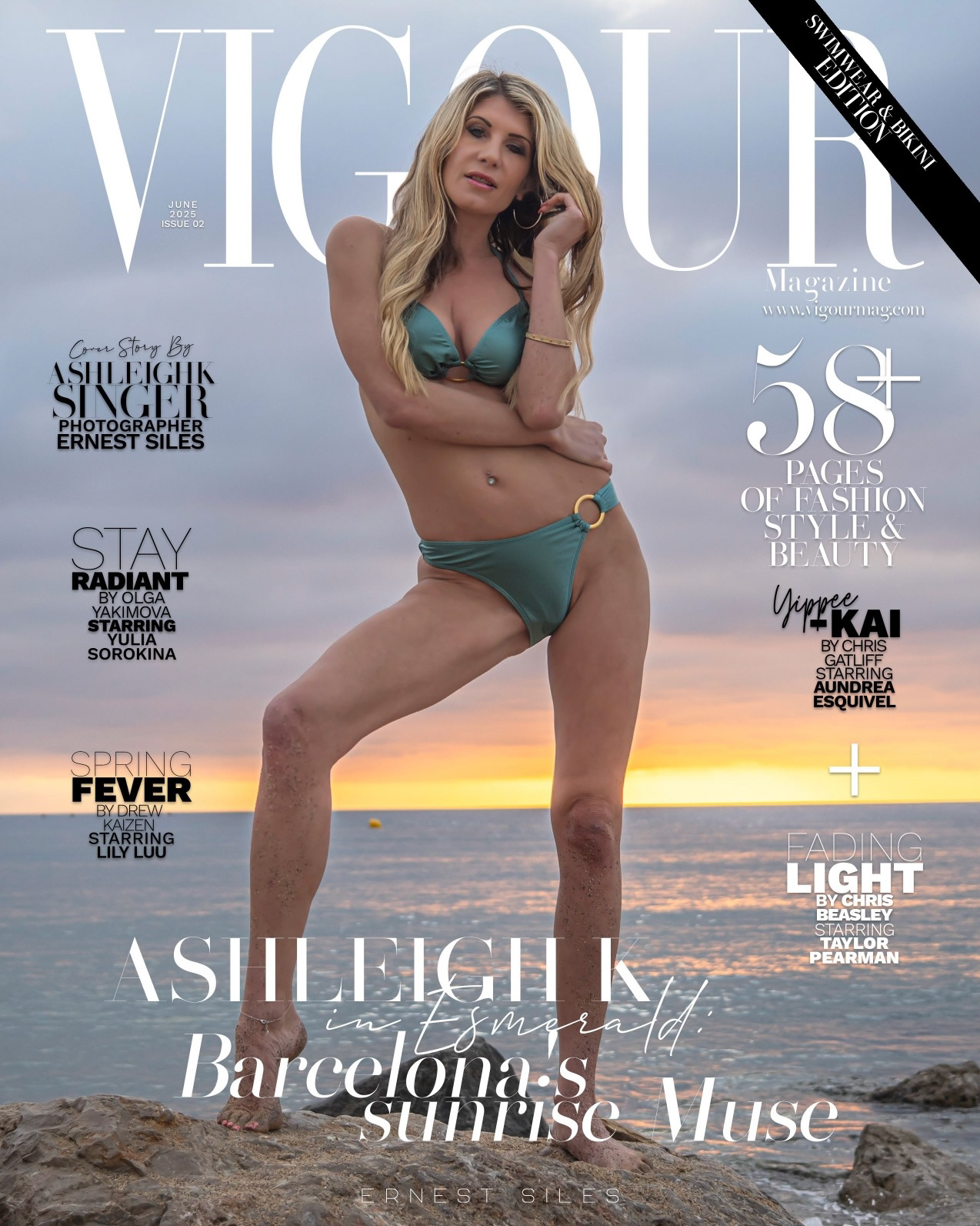 ASHLEIGH K SINGER - VIOGUR ANOERADHA ROSTAM - Selin Magazine cover - Photo Ernest Siles