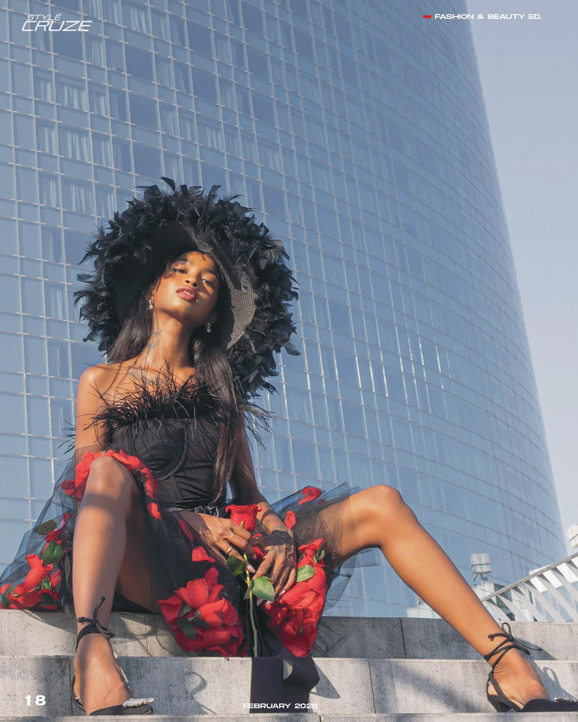 Model Ela Naranayan wearing @dressbytina atelier