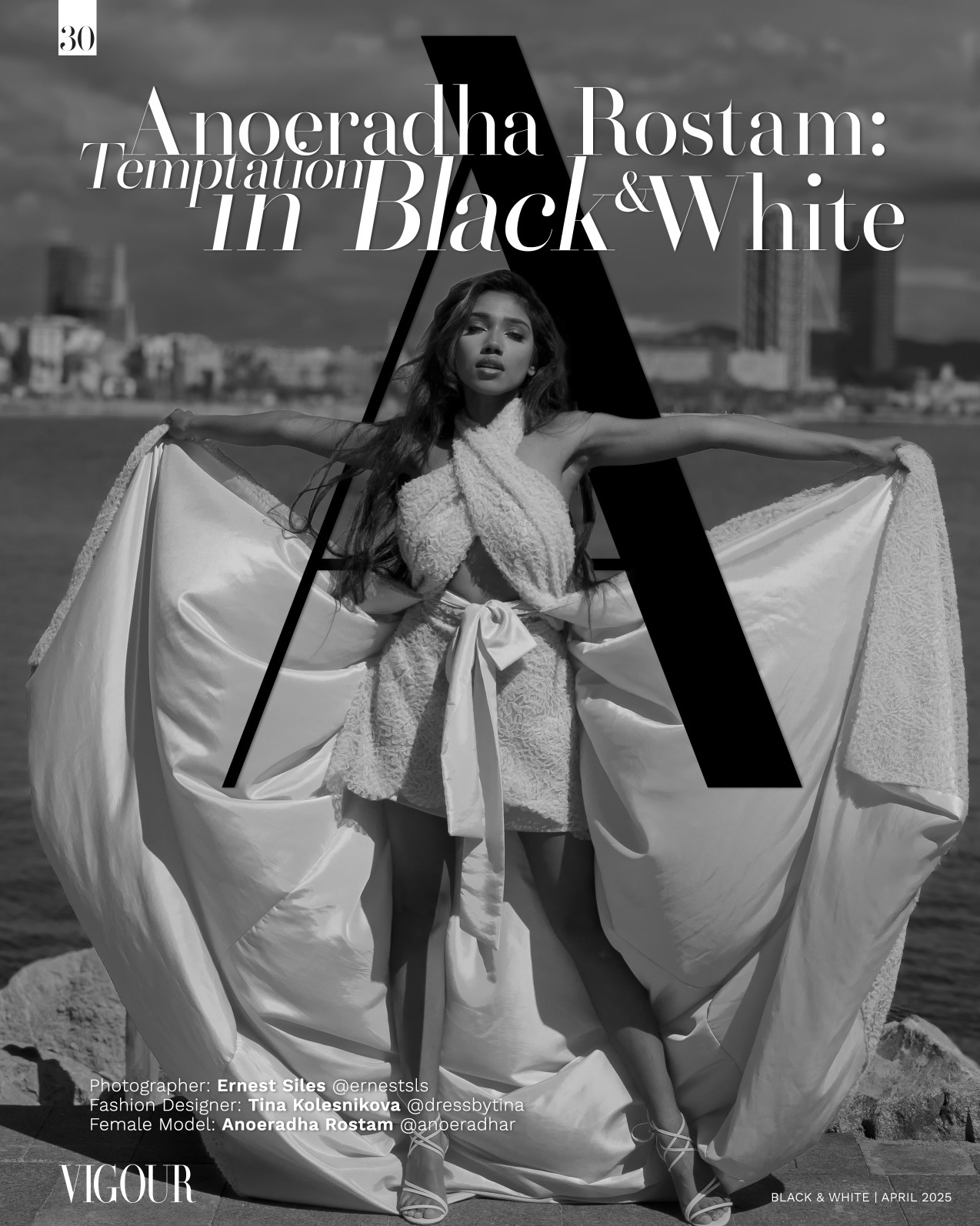 Model Anoeradha Rostam Vigour Magazine Editorial