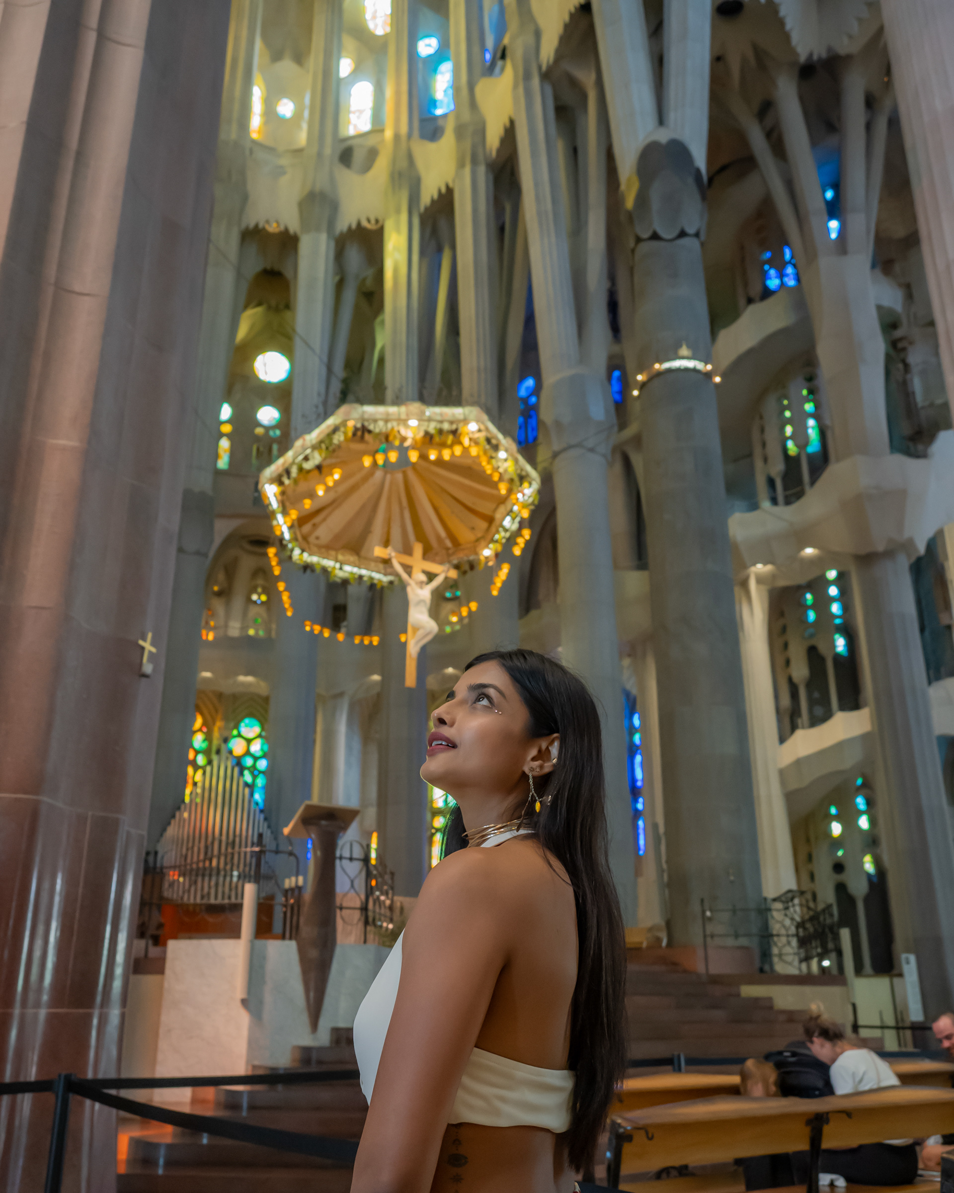 Model Ashna Zaveri  in Sagrada Familia 