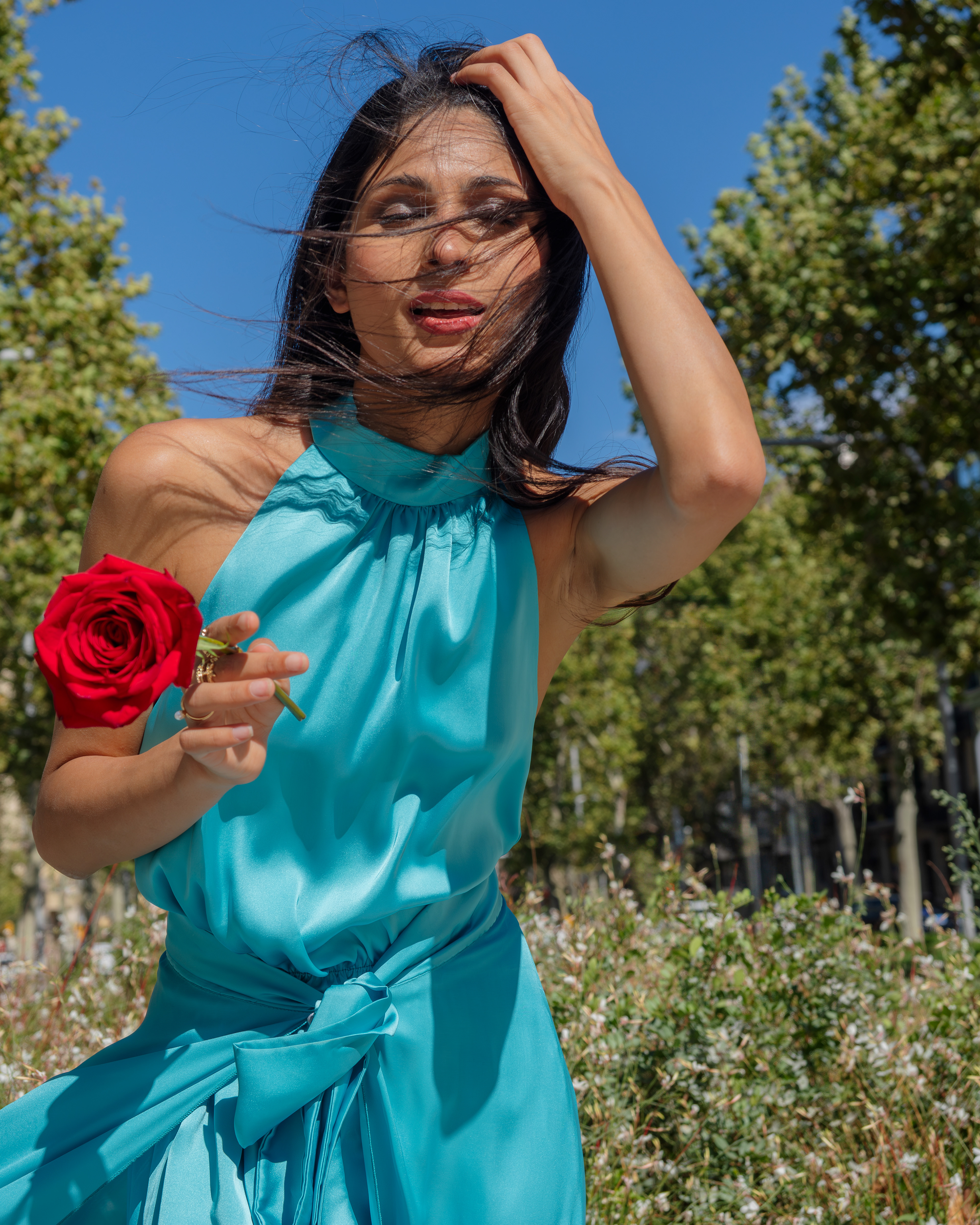 Model Devishi Sarin in Barcelona