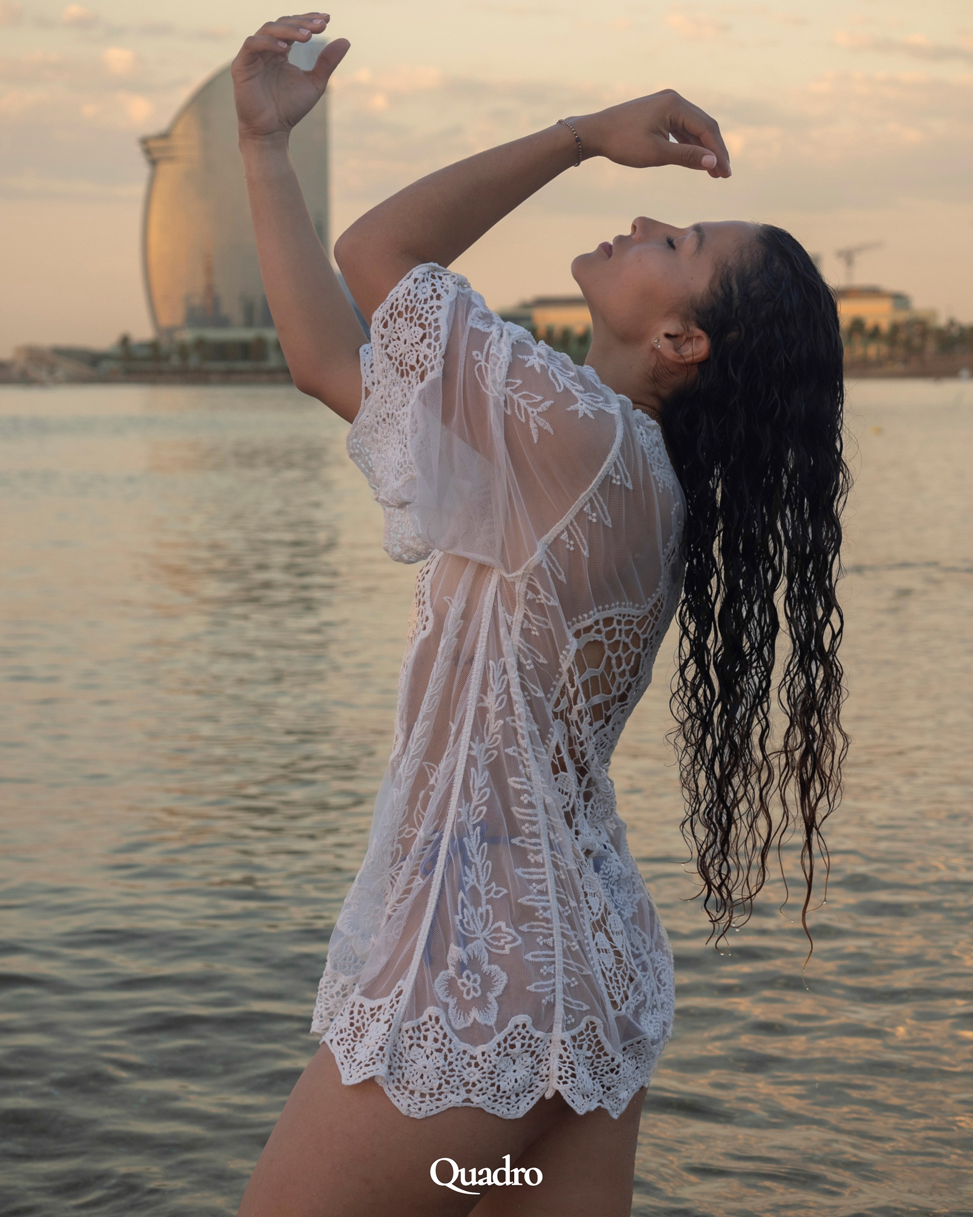 Model Paula Posada with W hotel Barcelona