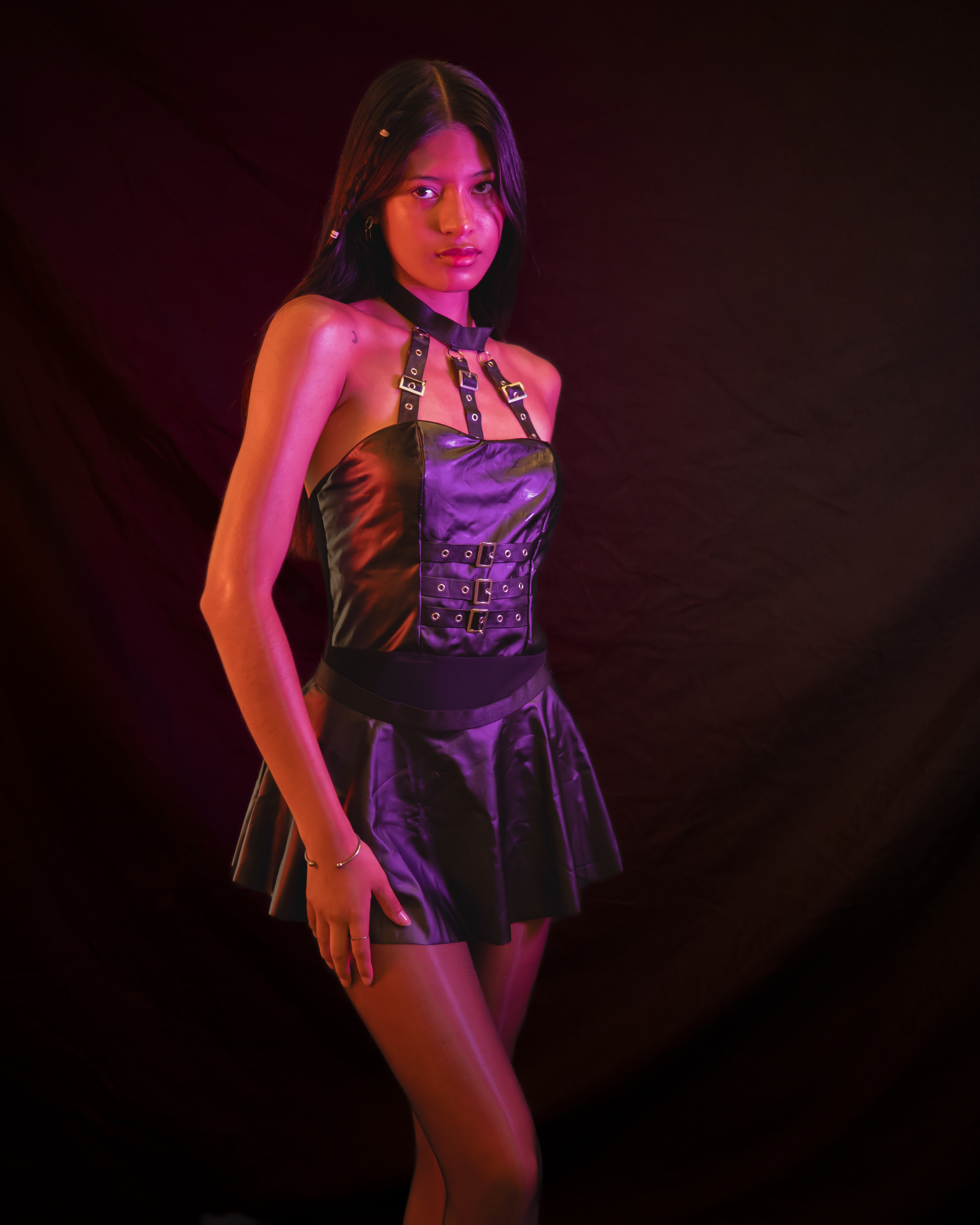 Model Ashley Sanchez . wearing Maferg lengerie