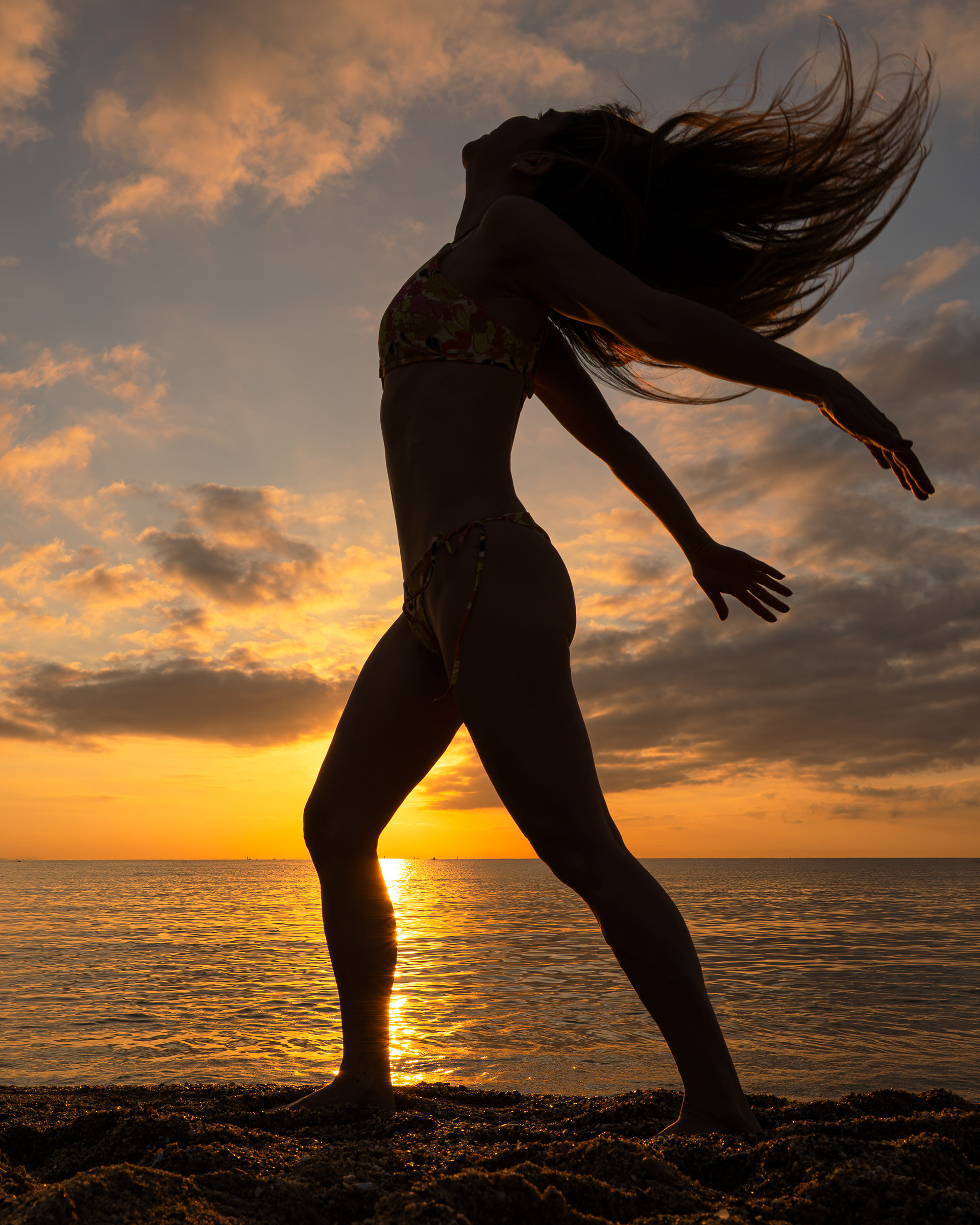 Sunrise Barceloneta beach ernest Siles