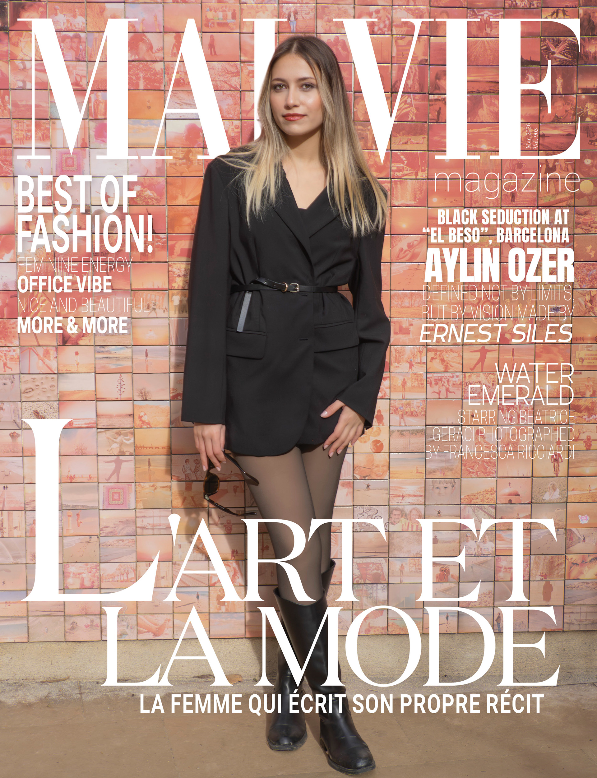 AYLIN OZER - MALVIE Magazine cover - Photo Ernest Siles