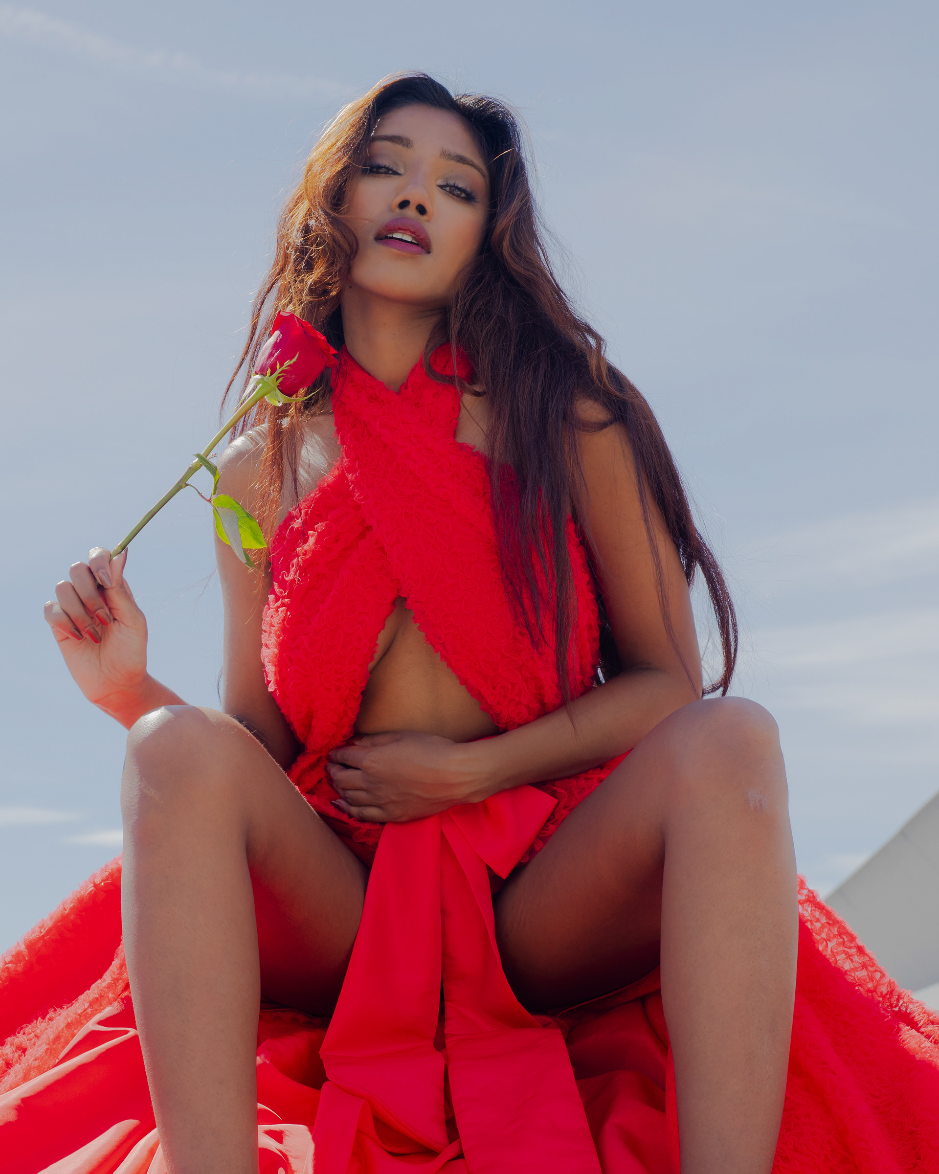 Model Anoeradha Rostam in Barcelona