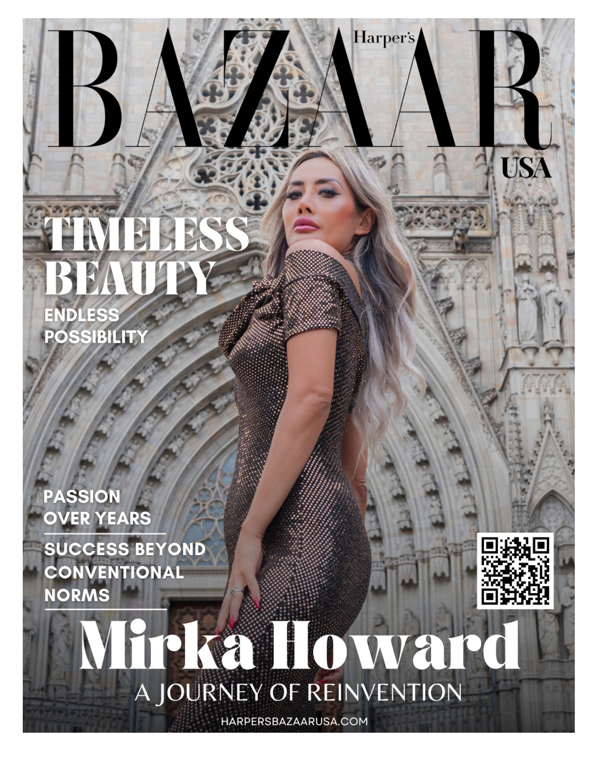 Mirka Howard Harper's Bazaar cover
