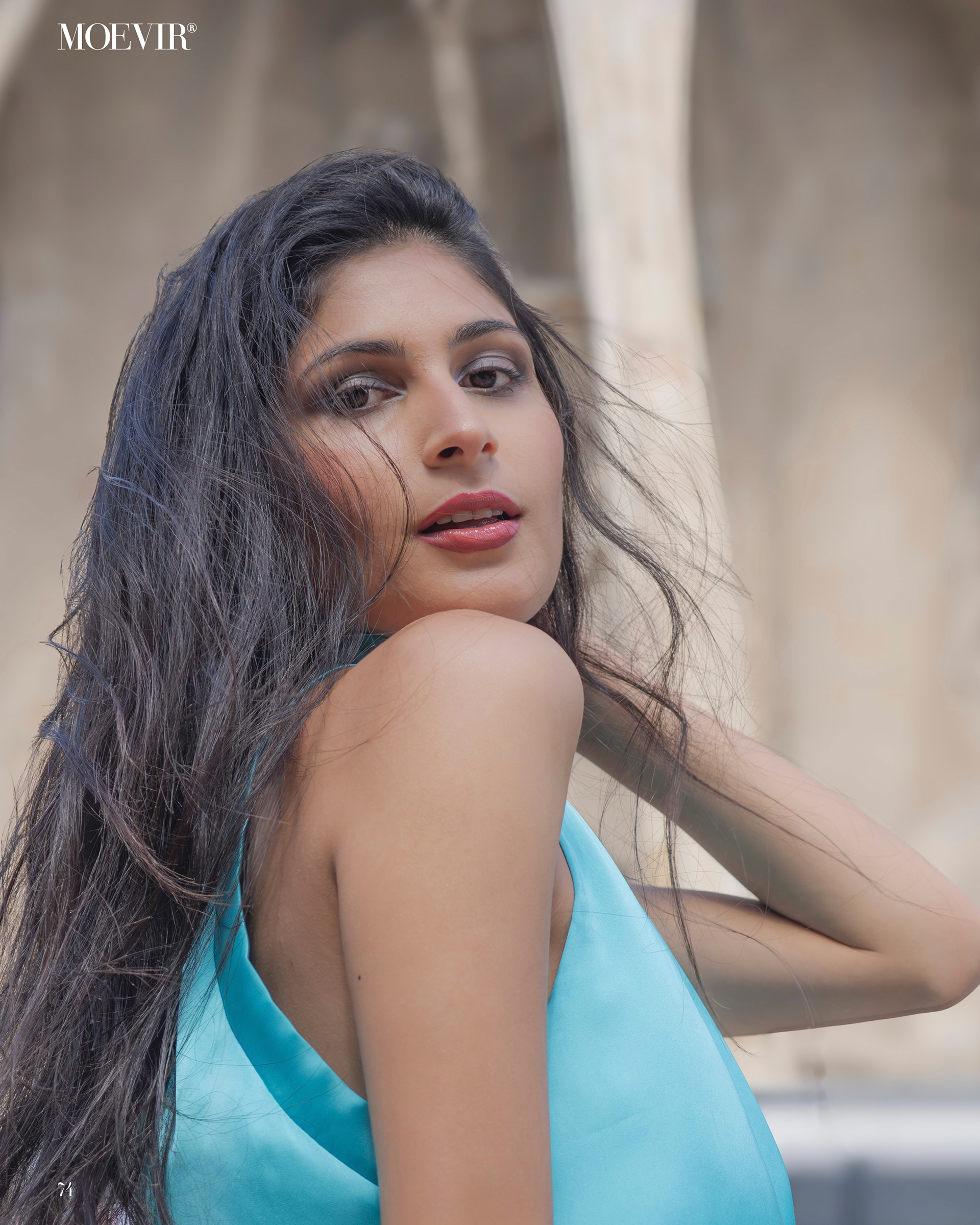 Devishi Sarin dwearing tiffany dress by Tina Kolesnikova