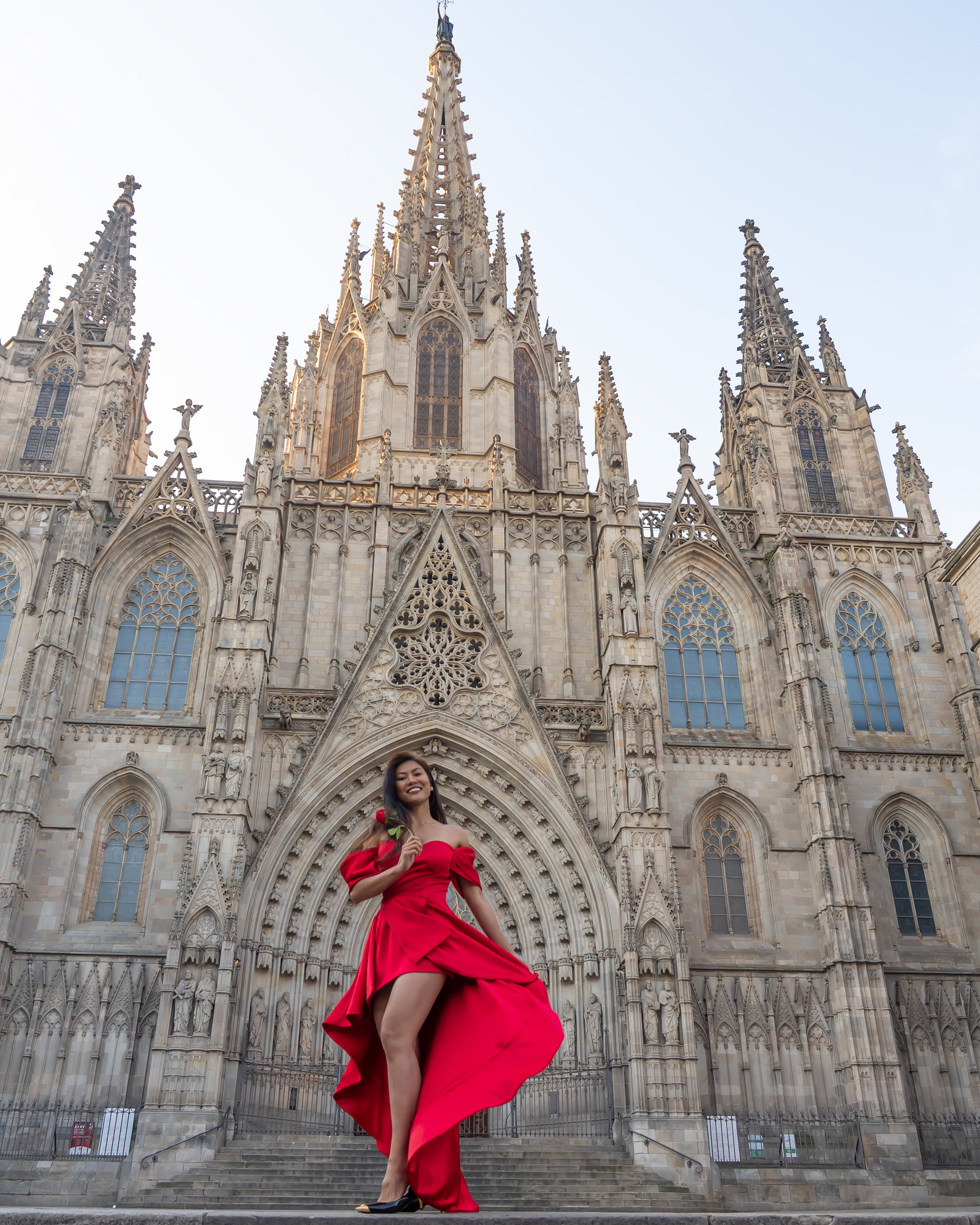 Barcelona catedral portrait photoshoot