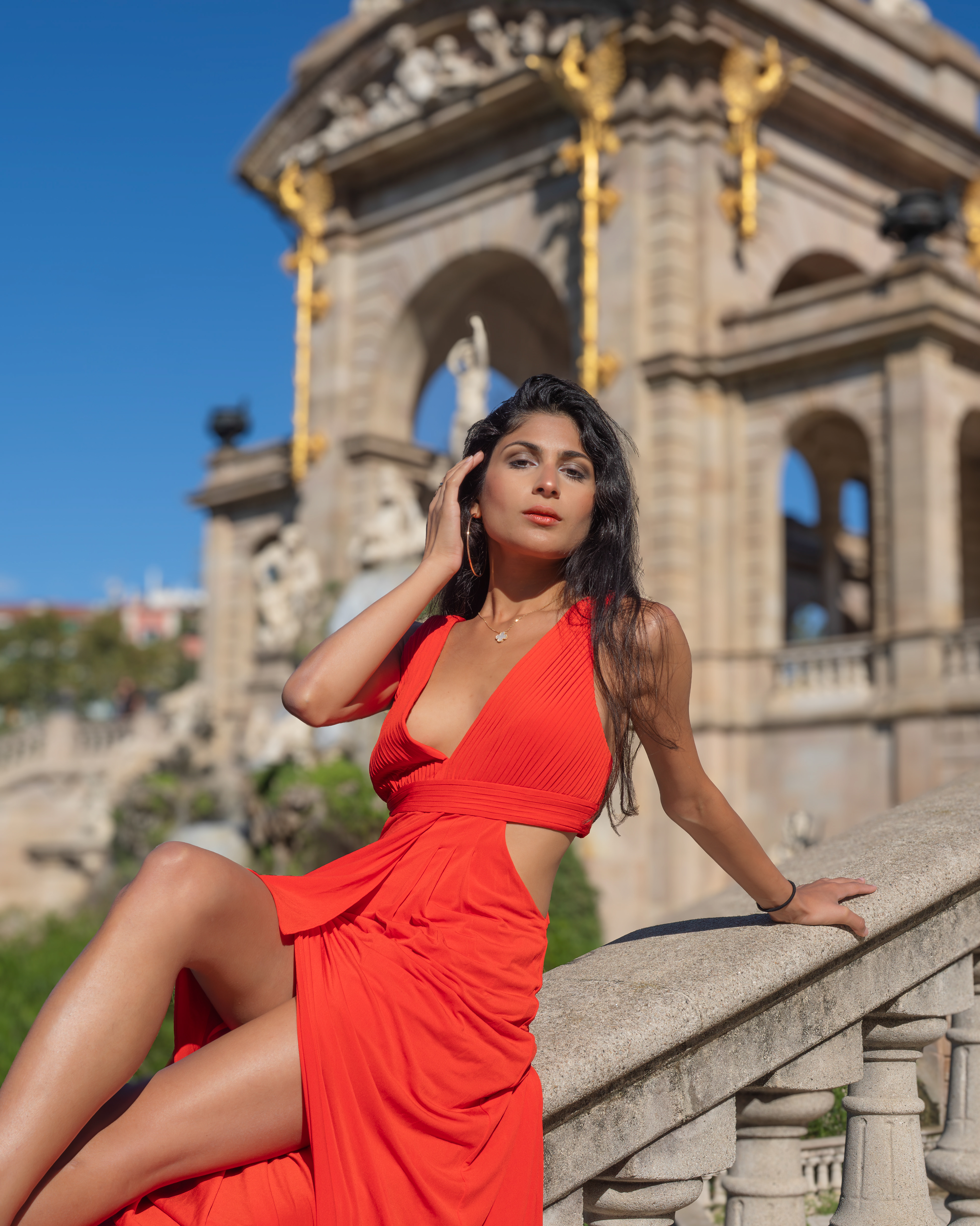 parc de la ciutadella barcelona portrait photoshoot