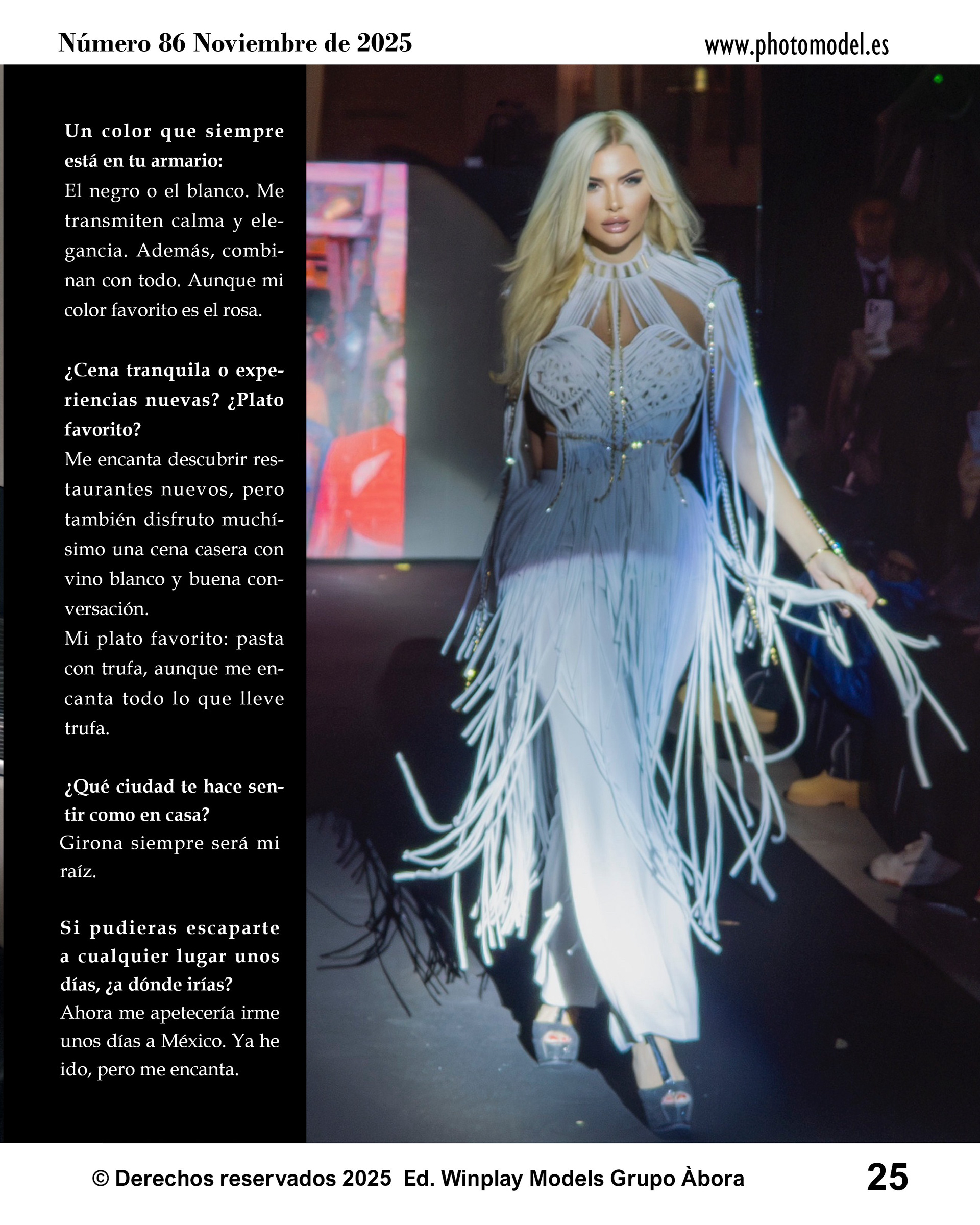 Montse Roura at Milan Fashion week