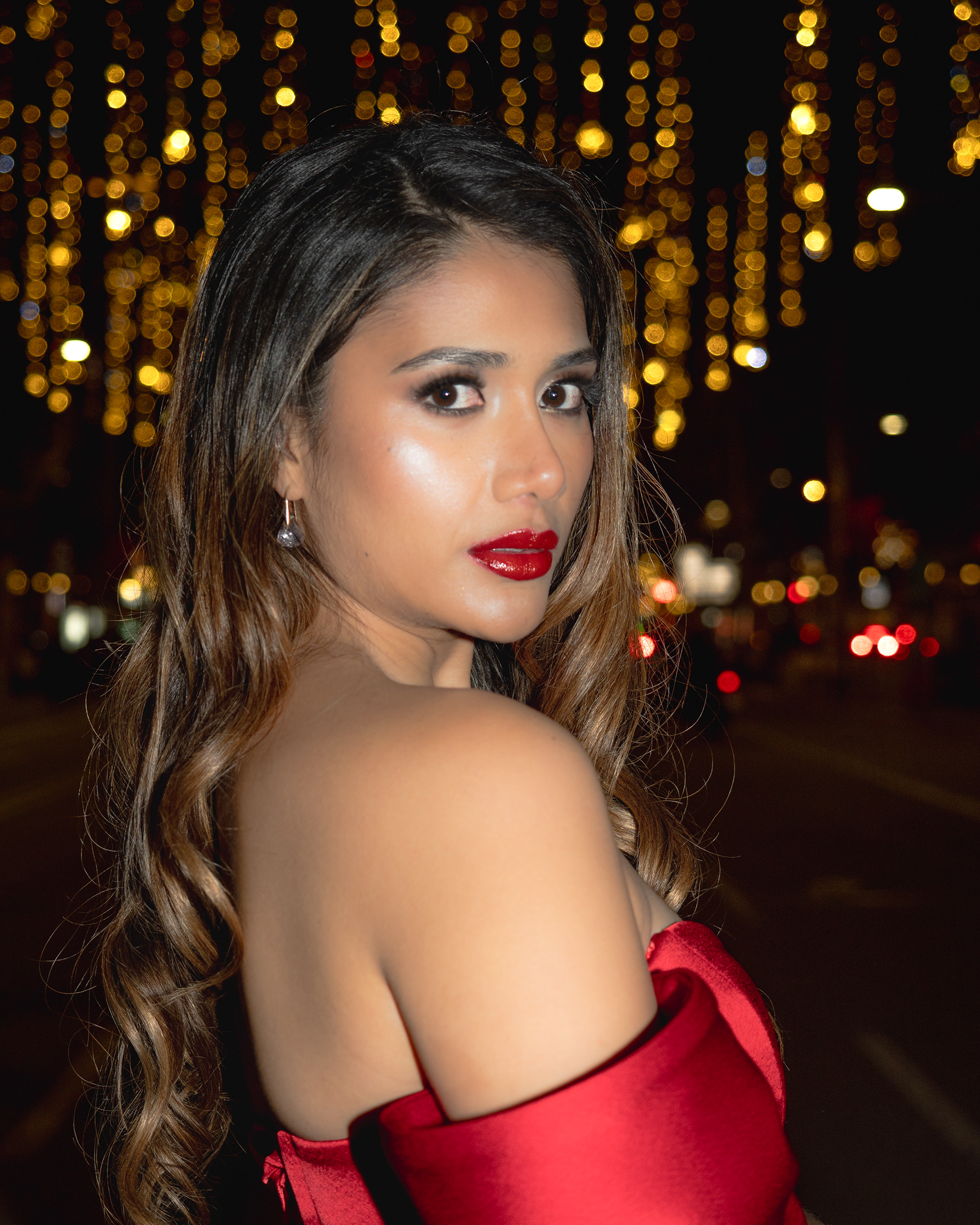 Model Agelica Ossa at Paseo de Gracia Barcelona