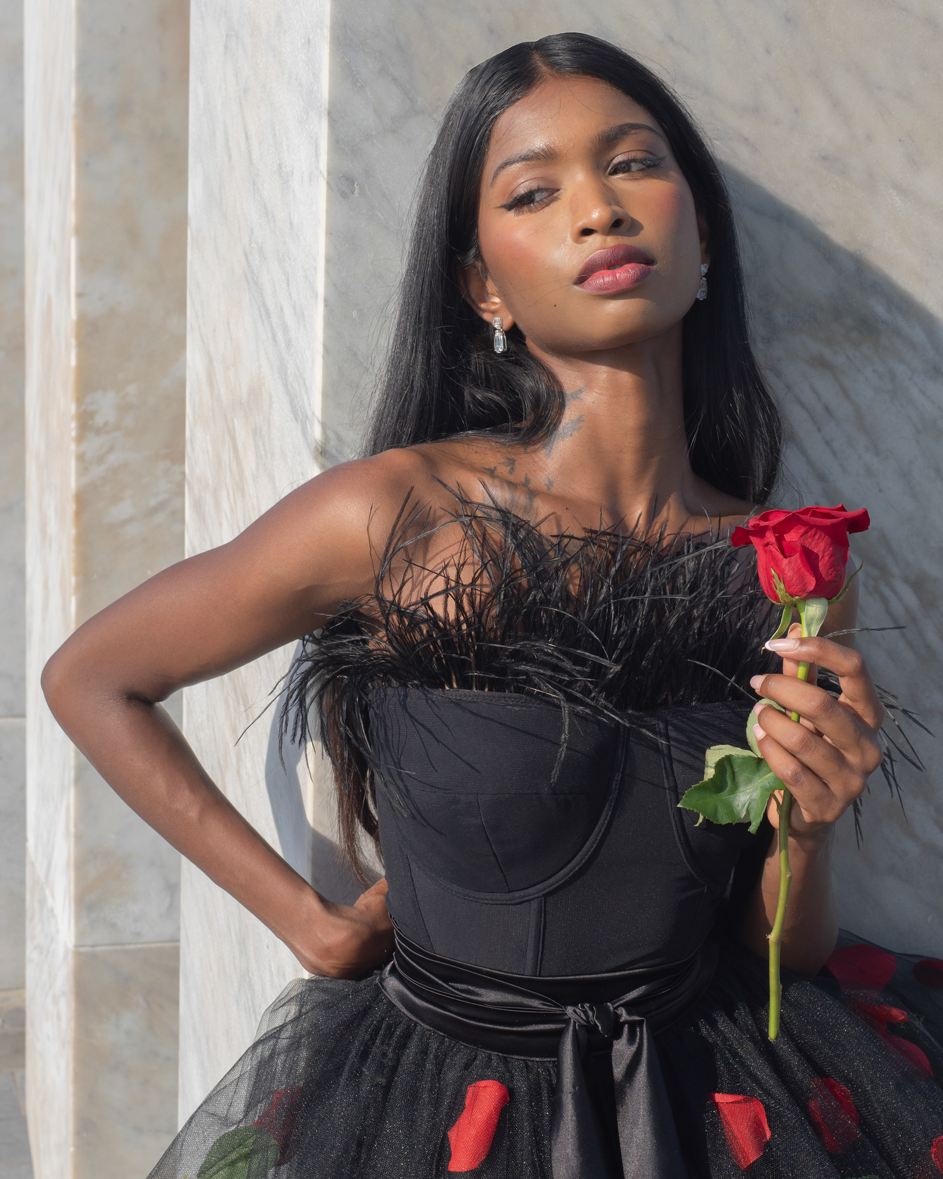 Ela Naranayan waring beautiful dress