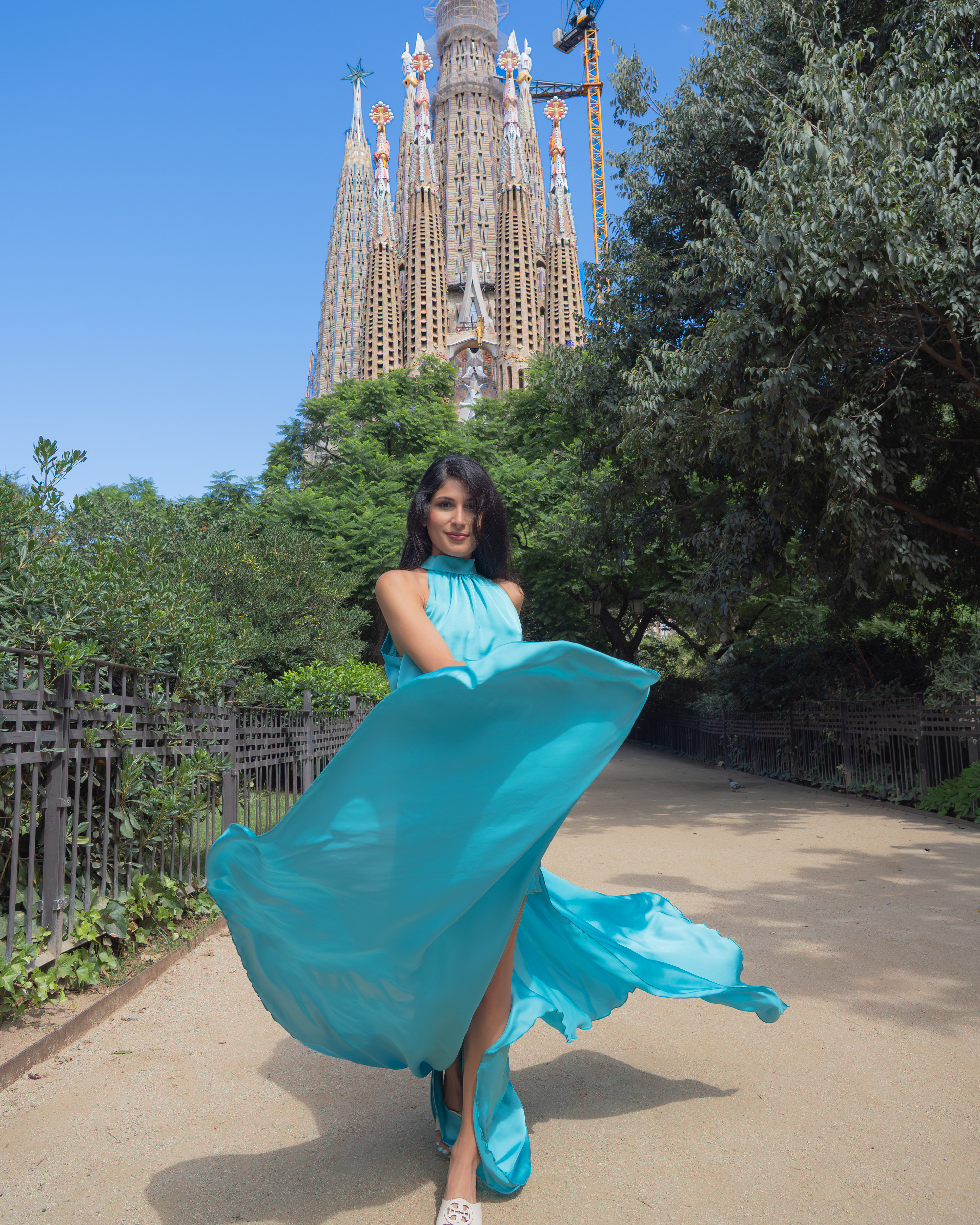 Devishi Sarin in Sagrada Familia