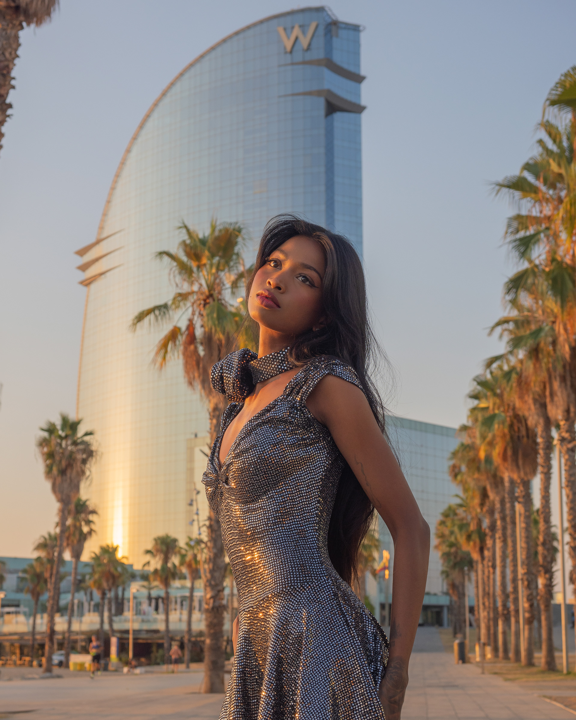 Hotel w  barcelona area portrait photoshoot