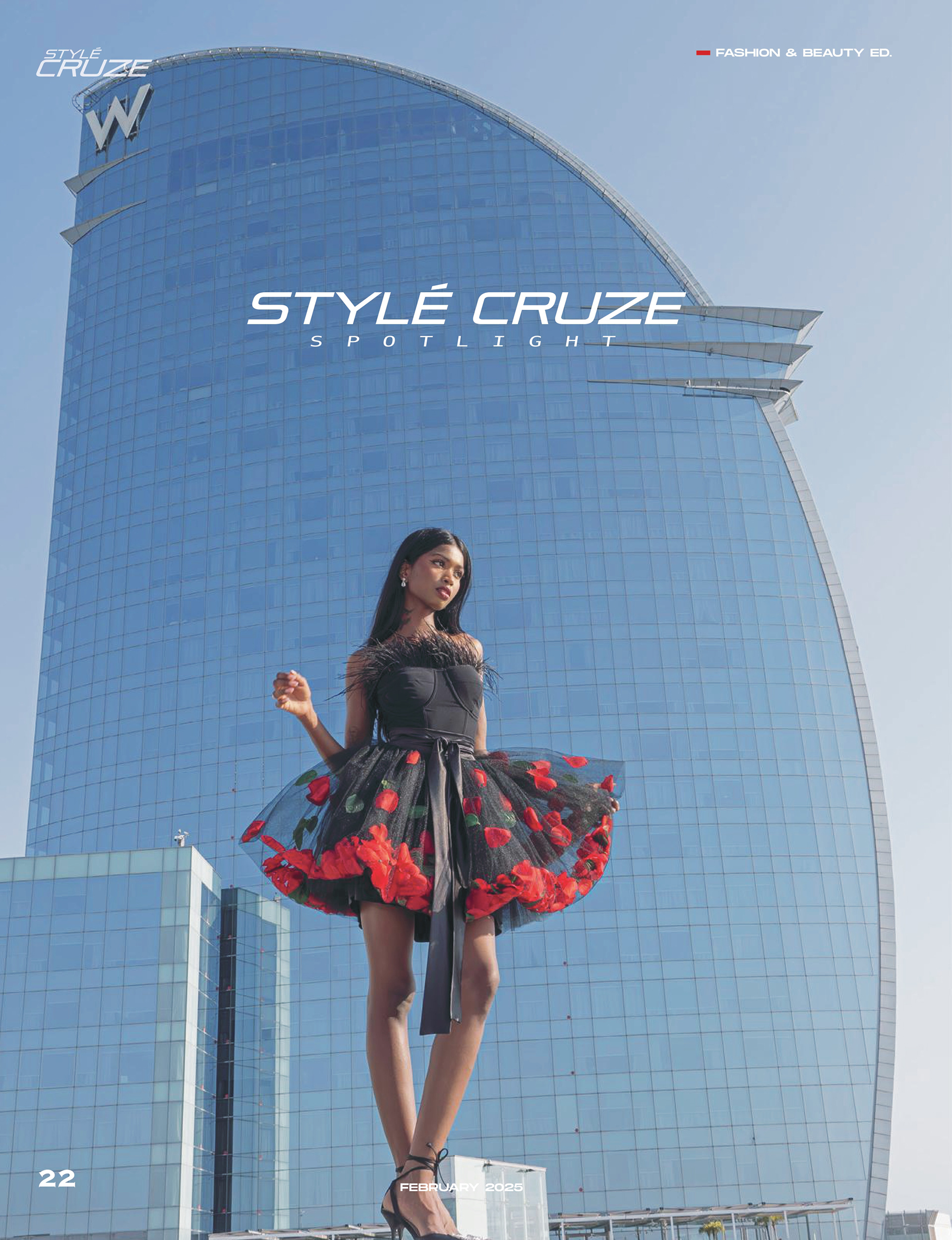 Model Ela Naranayan in Barcelona W hotel