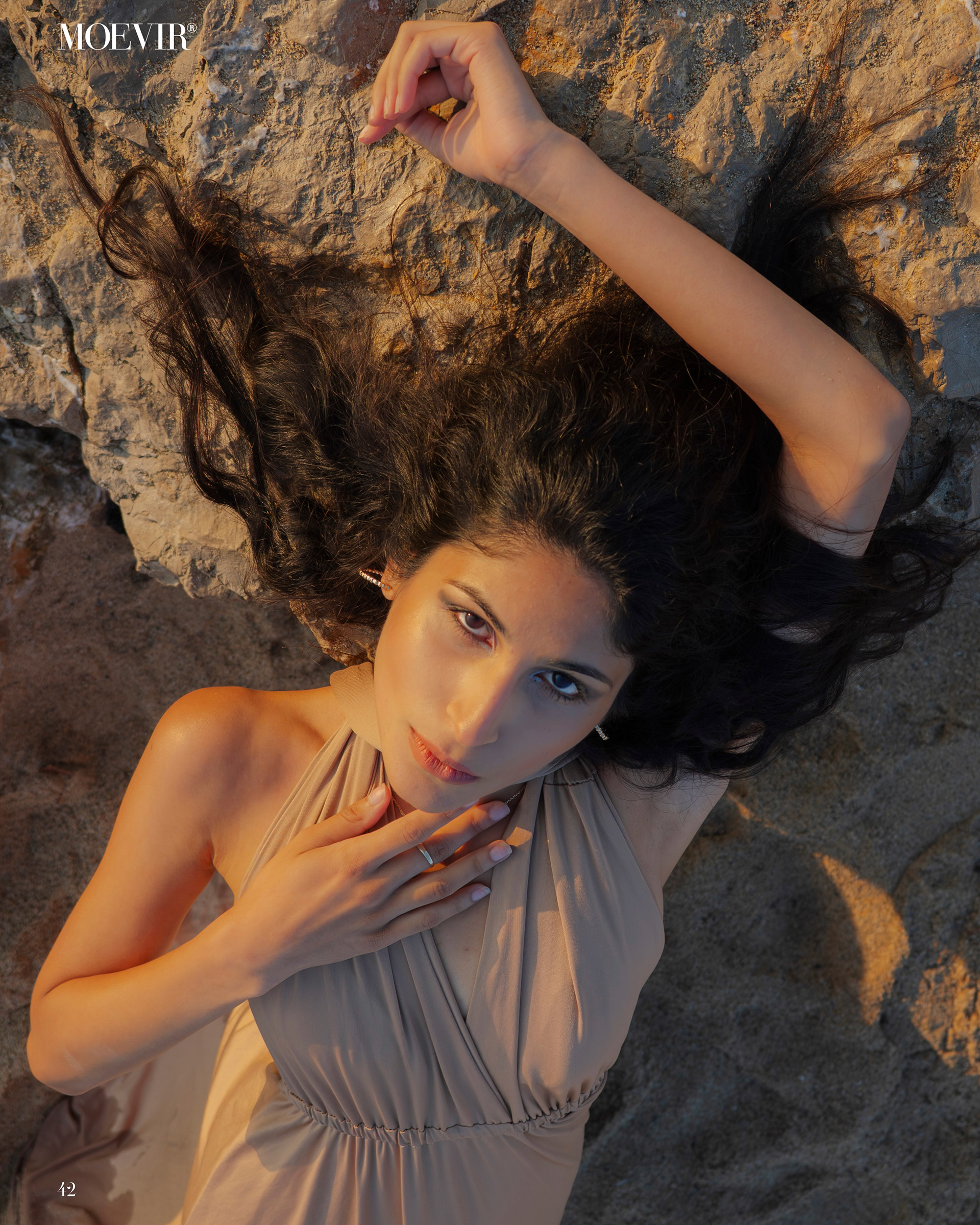 Devishi Sarin in Barceloneta Beach