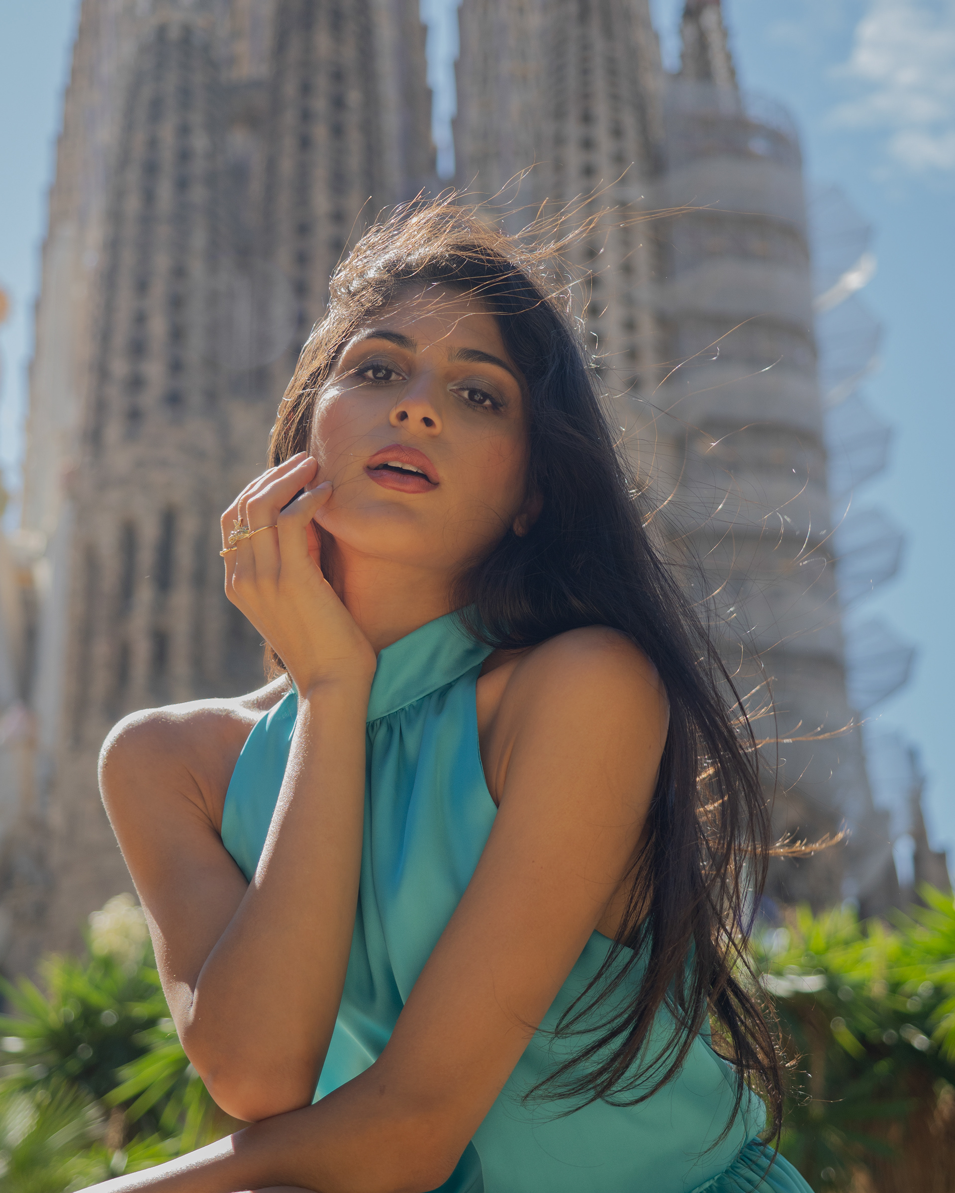 Model Devishi Sarin in Barcelona