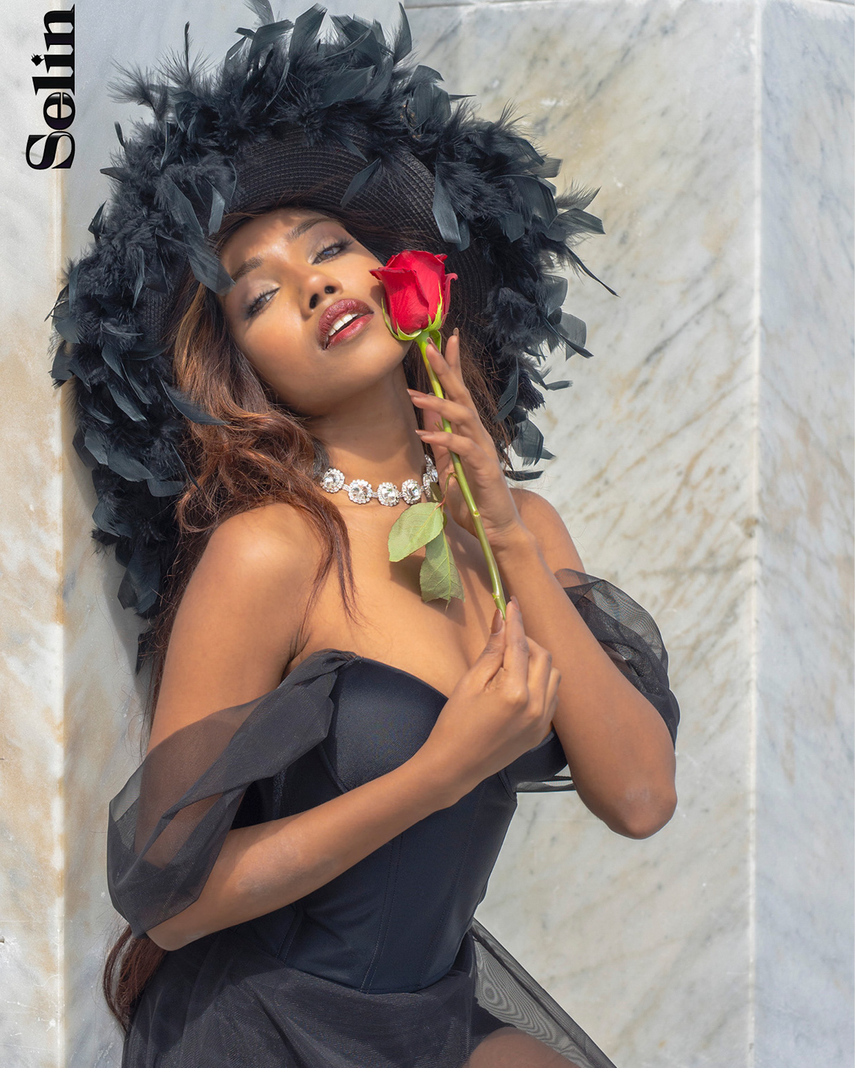 Model & Actress Anoeradha Rostam in Selin Magazine