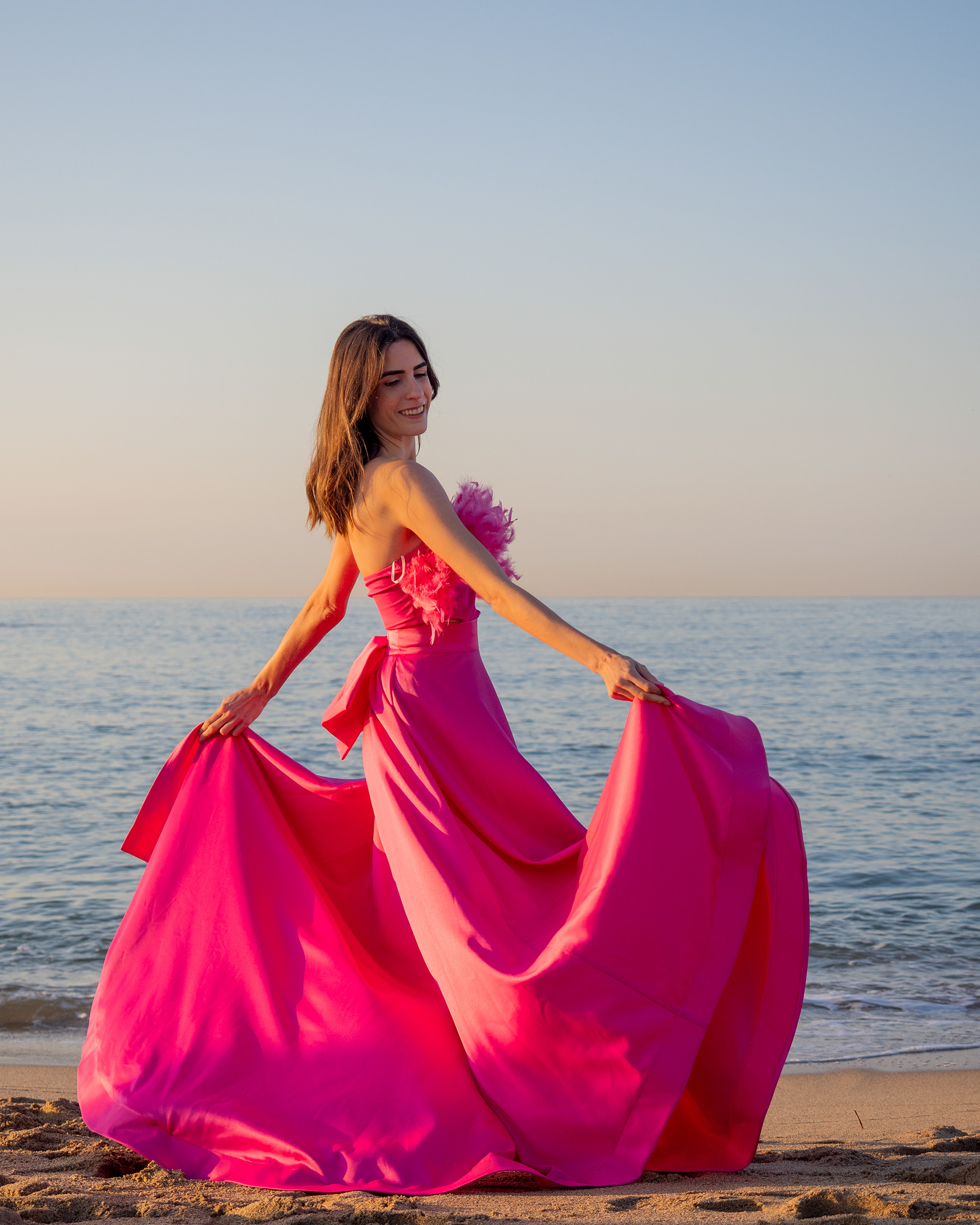 Model & Singer Laura Pont wearing Tina Kolesnikova