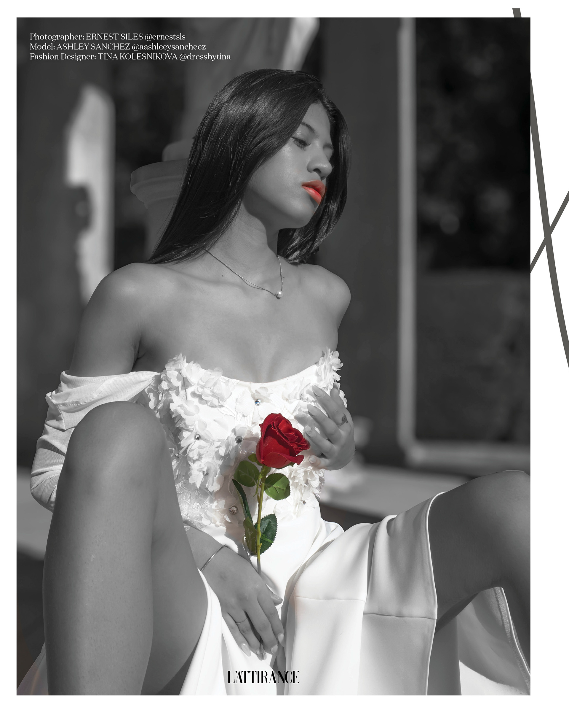 Model Ashley Sanchez by barcelona fashion photographer Ernest Siles