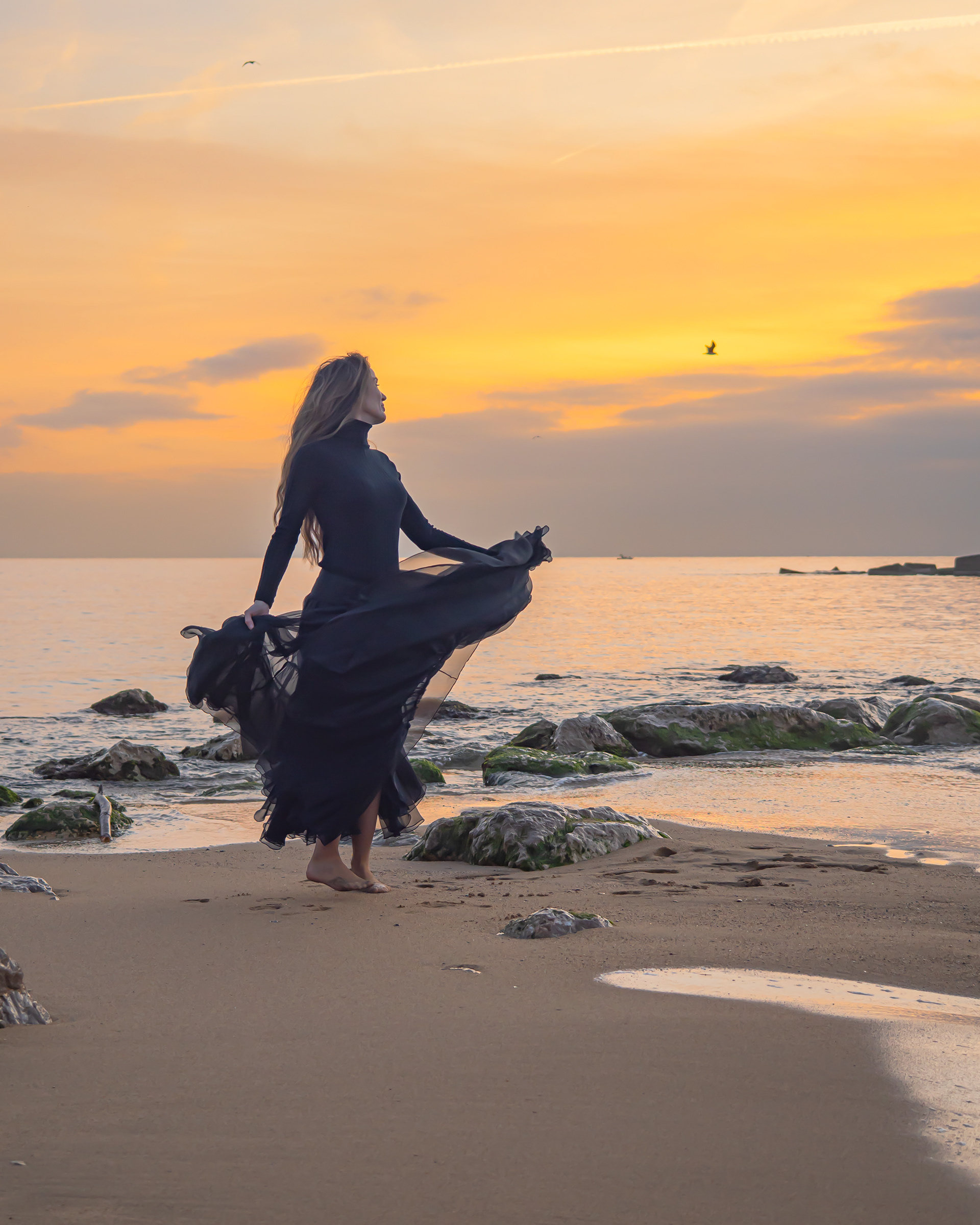 Barceloneta Beach portrait Photoshoot