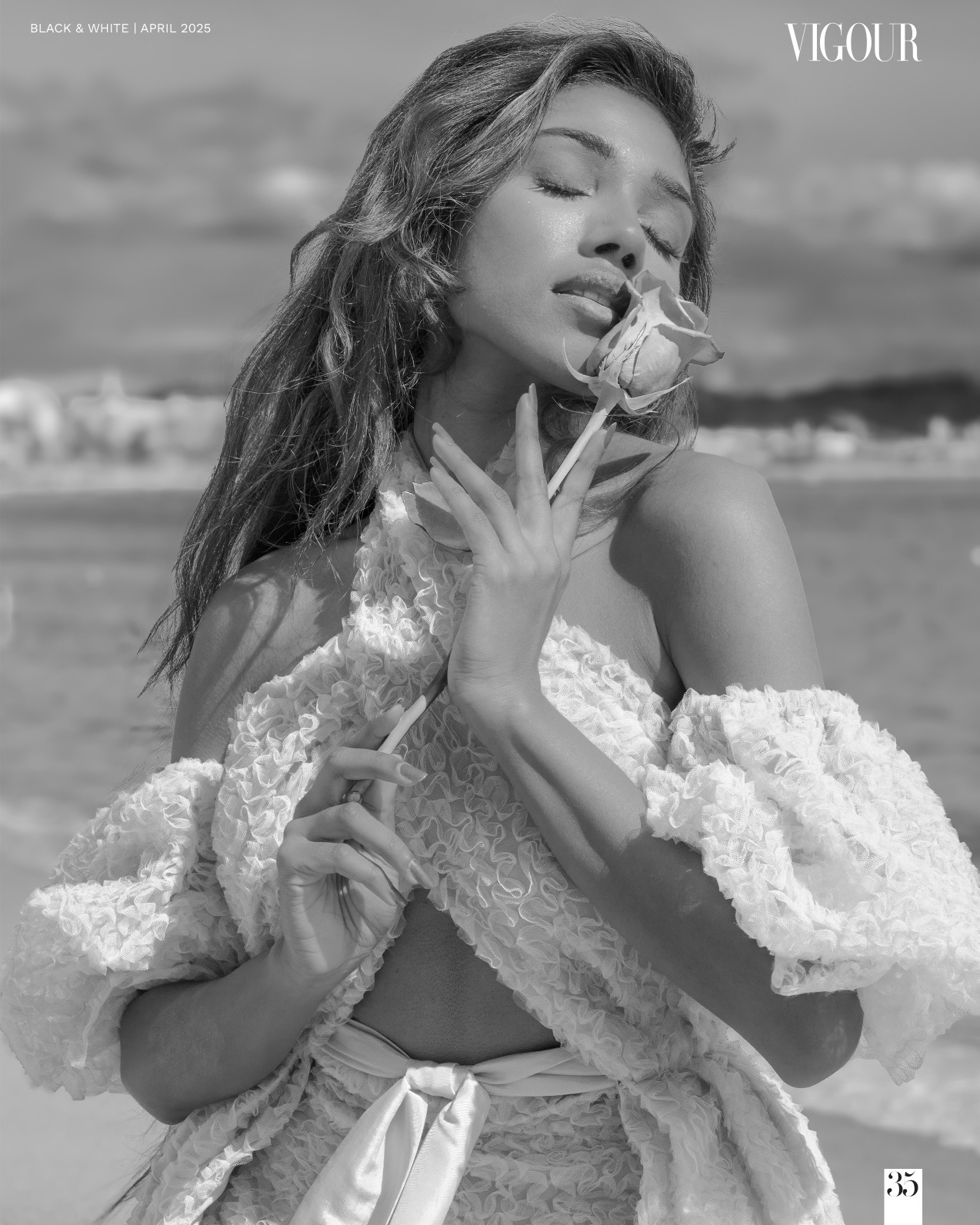 Model Anoeratha Rostam wearing Tina Kolesnikova design