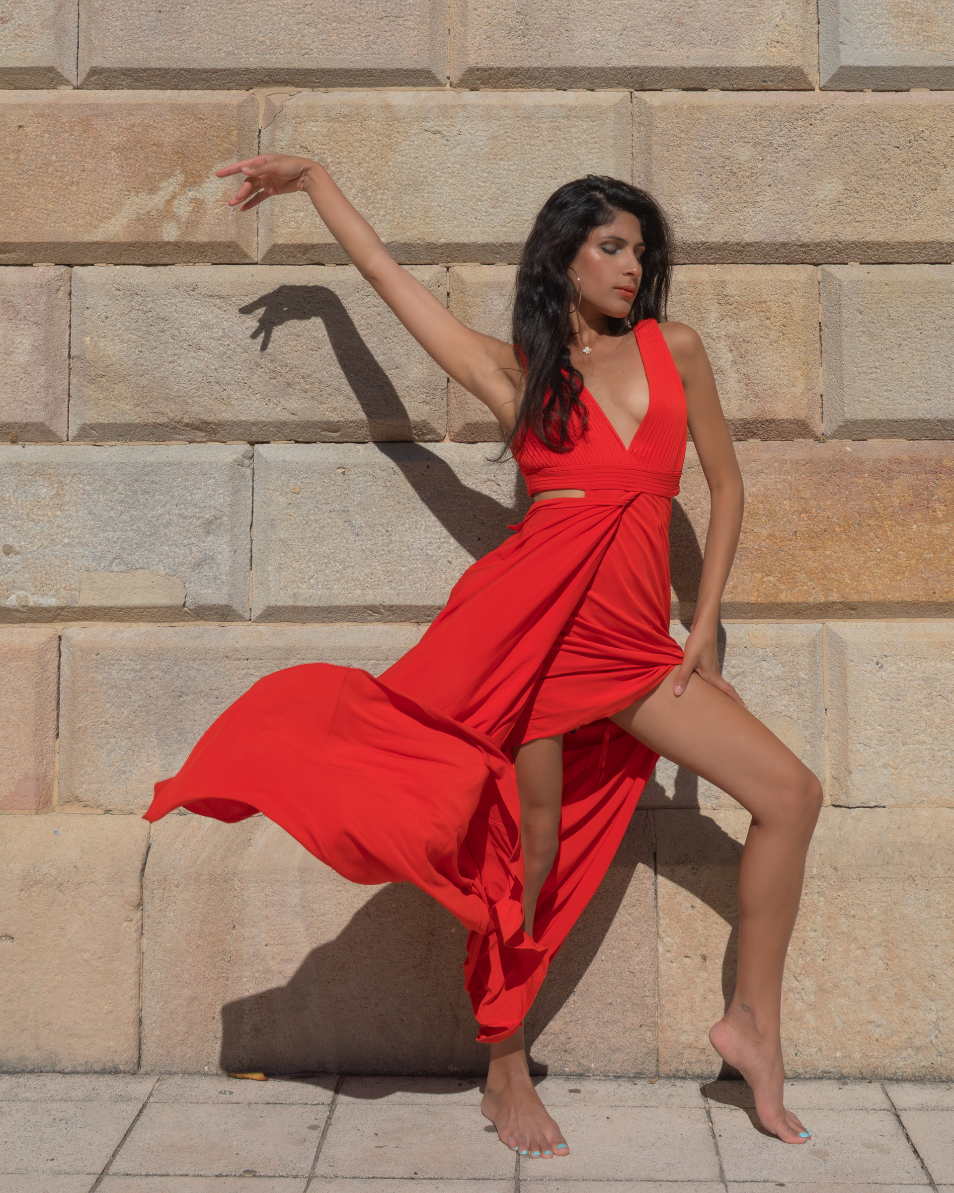 Model Devishi Sarin in Barcelona