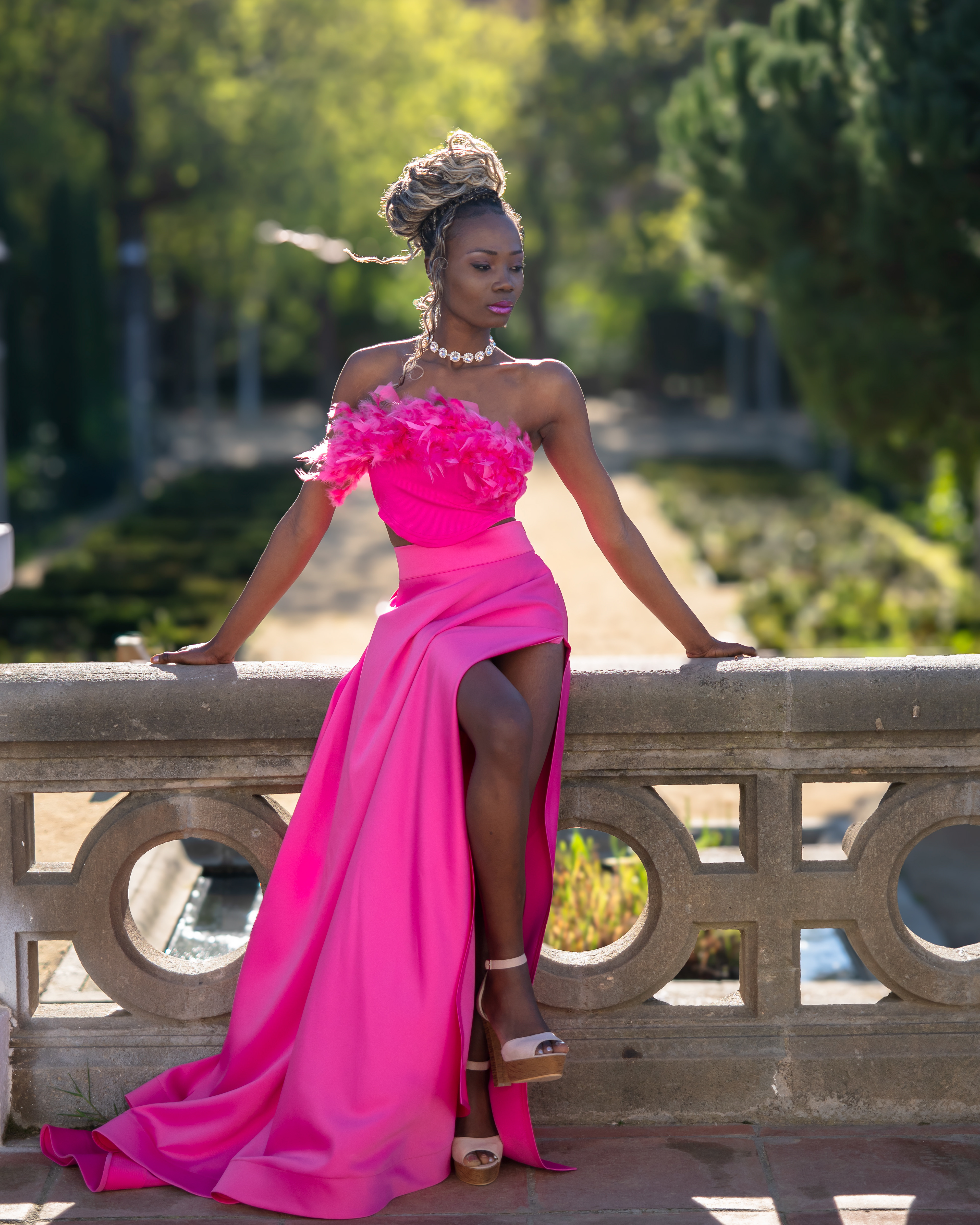 Model Nina shooting in barcelona