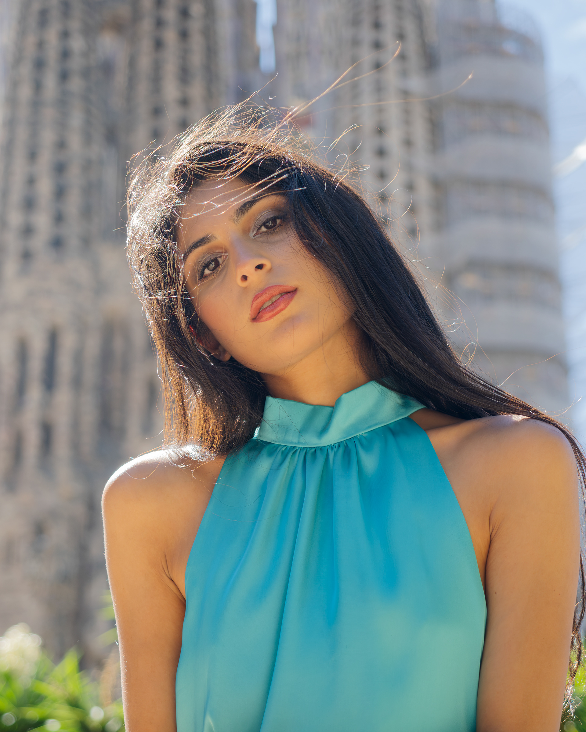 Model Devishi Sarin in Barcelona