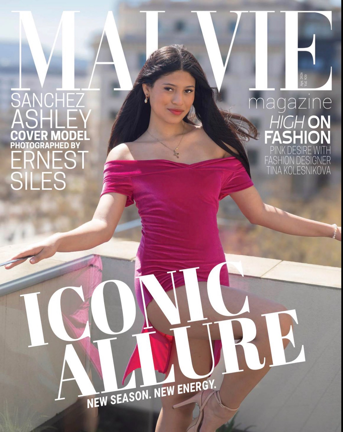 ASHLEY SANCHEZ - MALVIE Magazine cover - Photo Ernest Siles