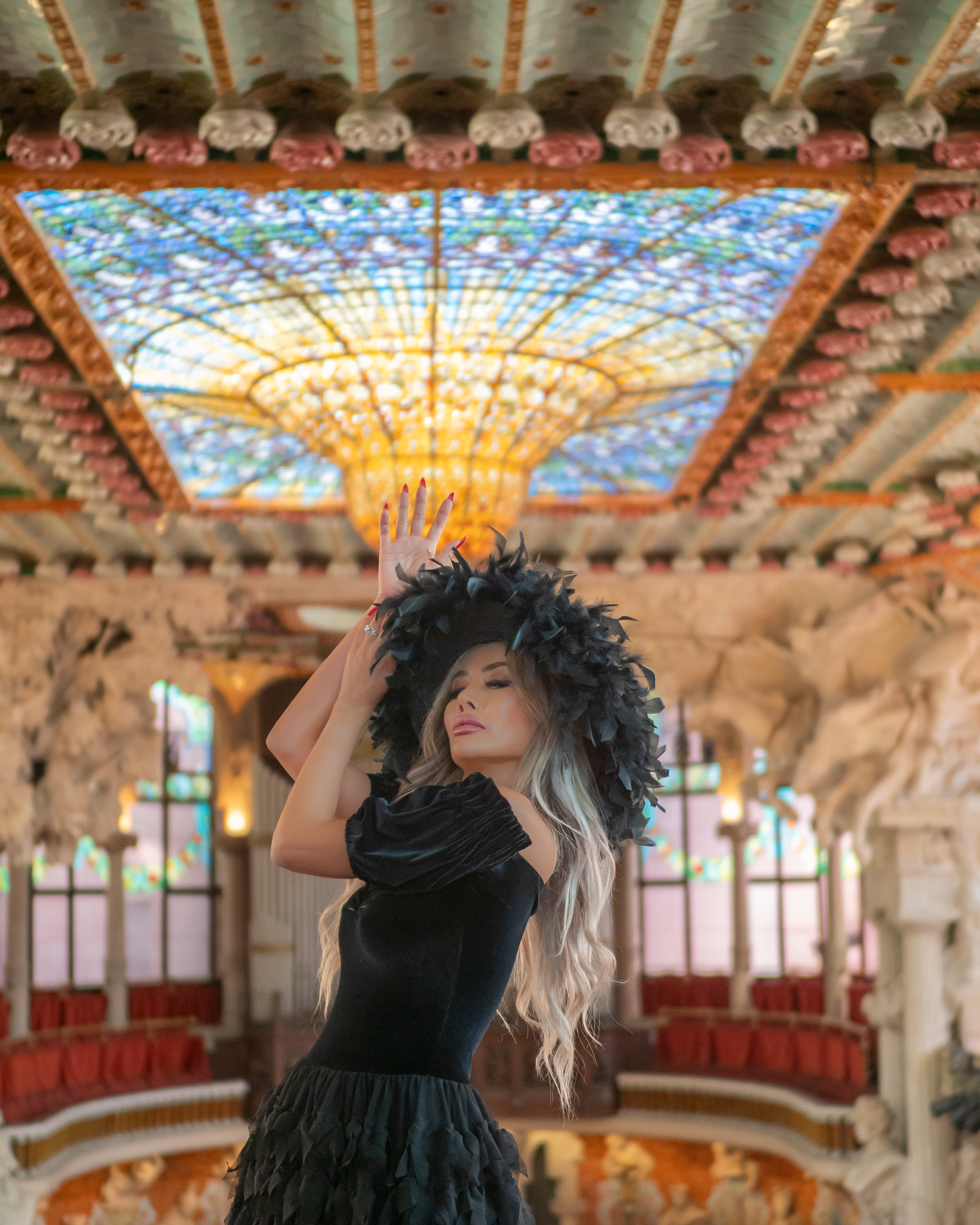 Palau de la Musica catalana portrait photoshoot
