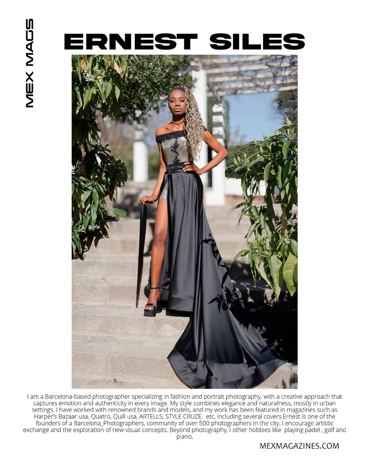 Model Nina by fashion photographer Ernest Siles