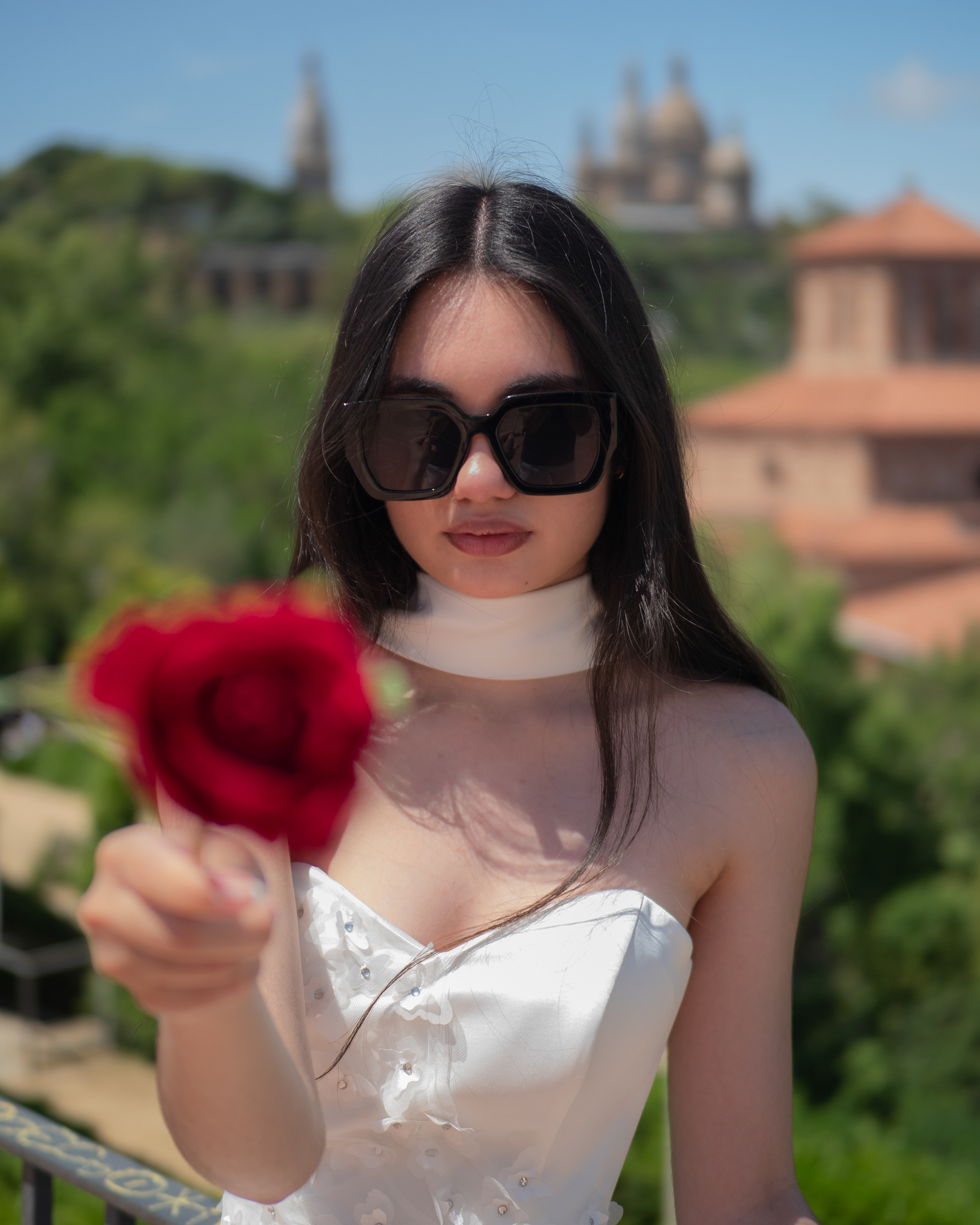 Natania Kearns  with rose