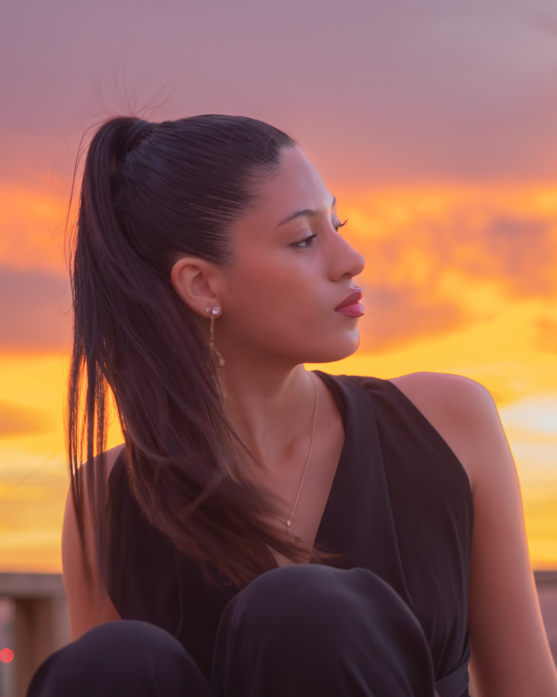 Sunrise barcelona portrait photoshoot