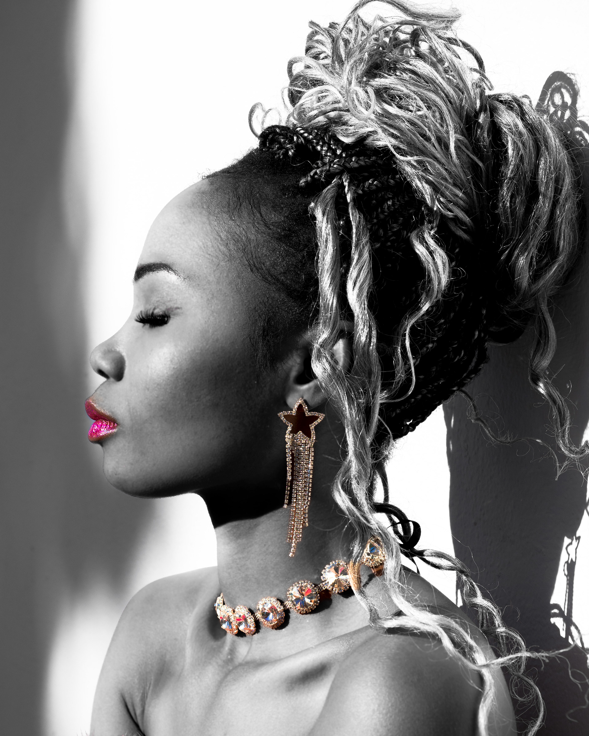 Nina Salvado @nsalvador75alck woman with splash efect