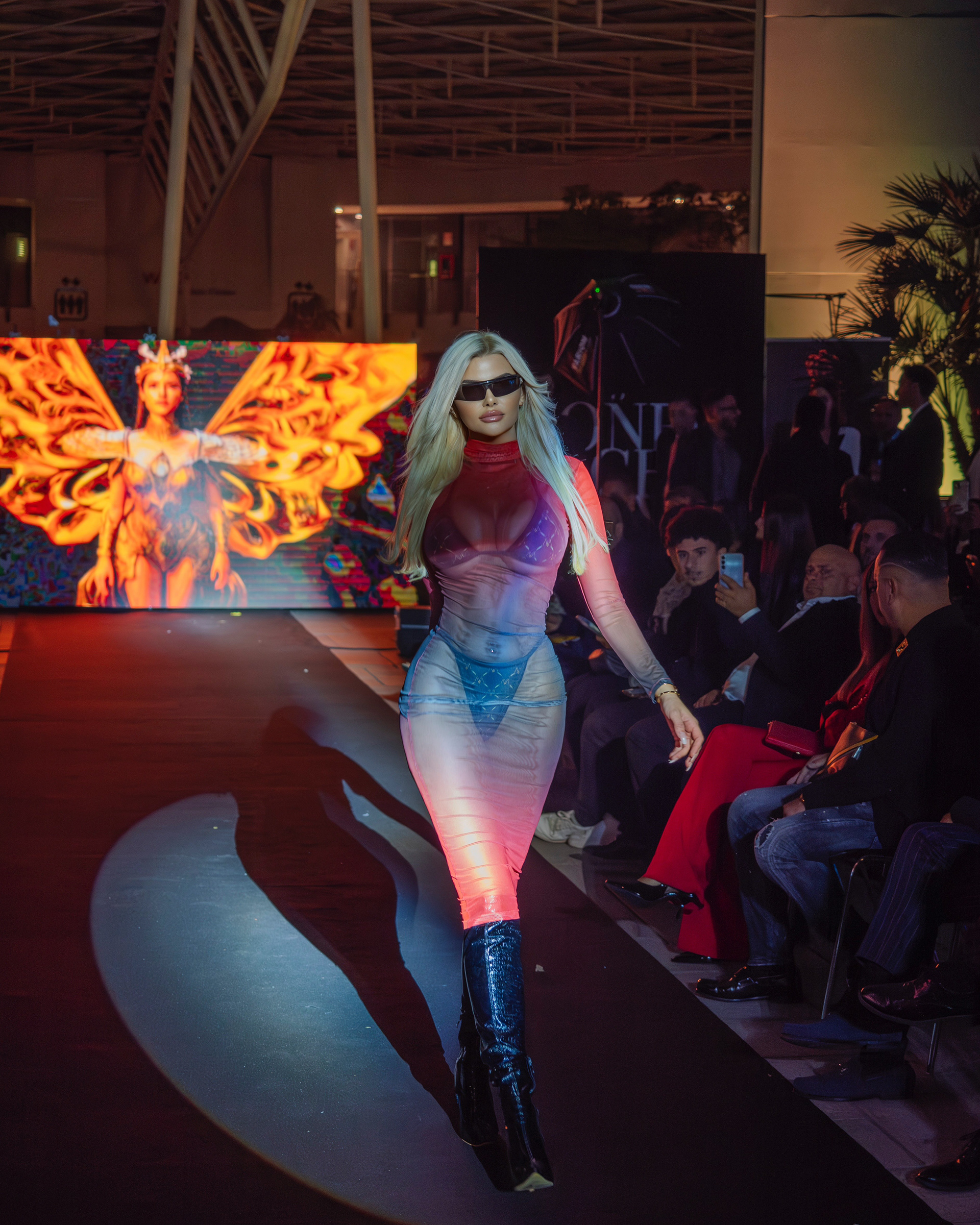 Montse Roura at MFW by Ernest Siles