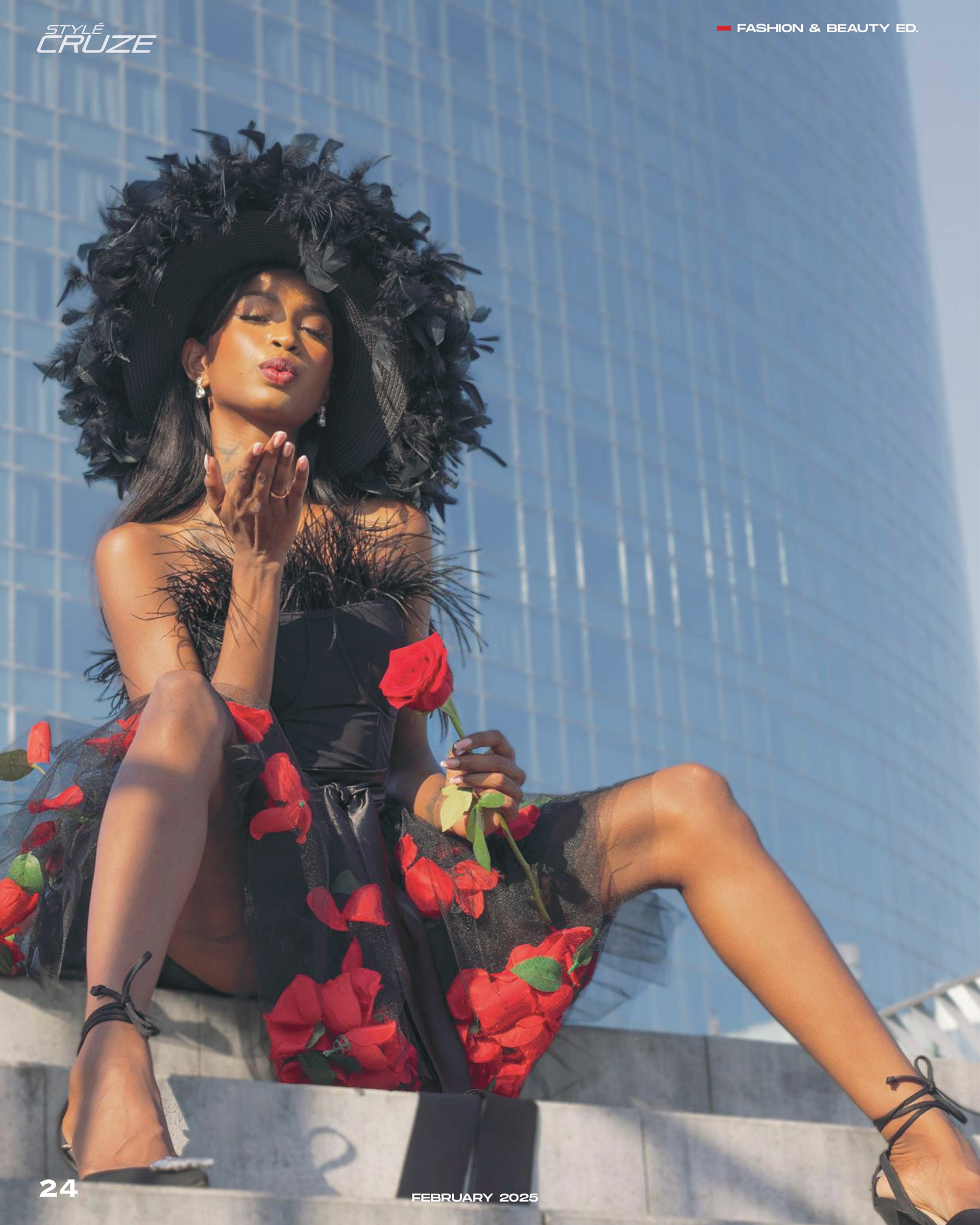 Model Ela Naranayan editorial in Style Cruze Magazine