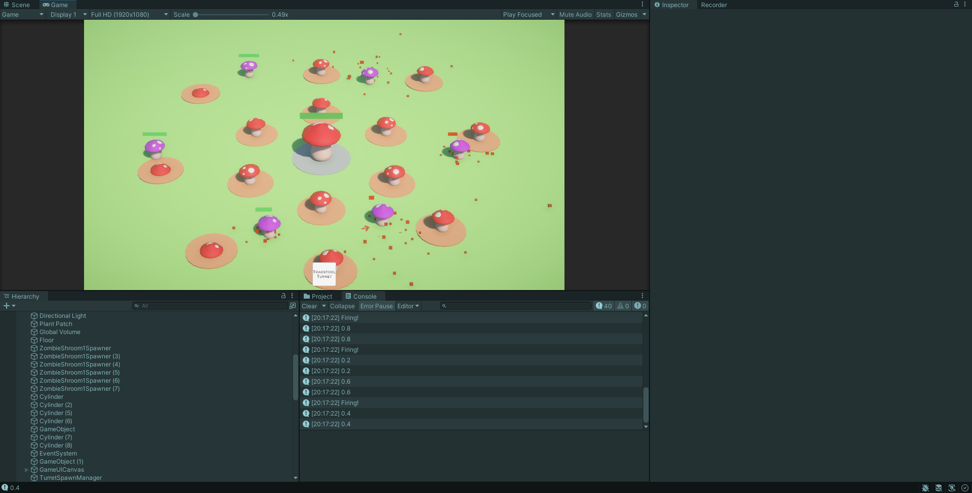 Testing the code and behaviours at each stage