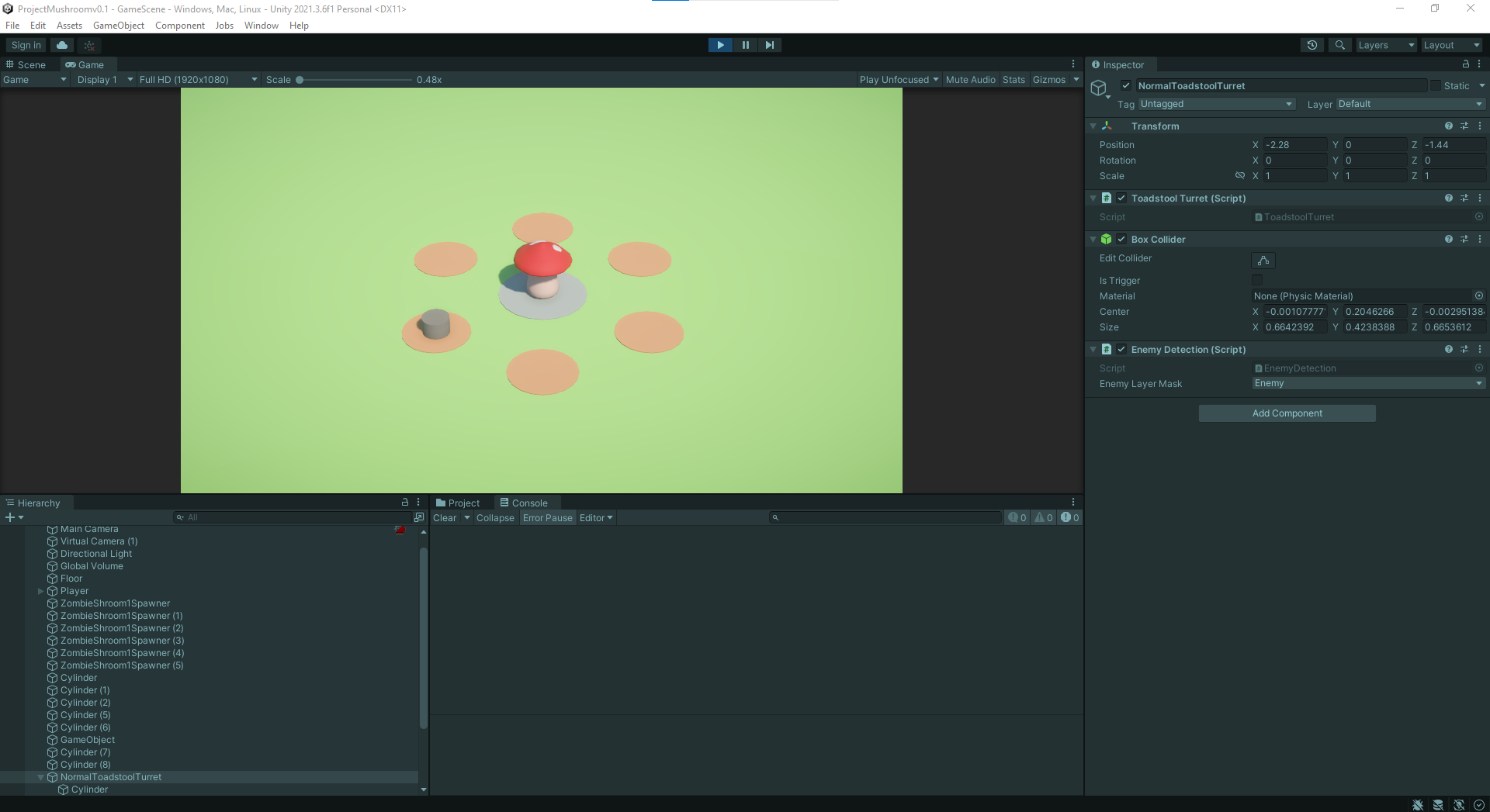 Very Initial project block out and game design