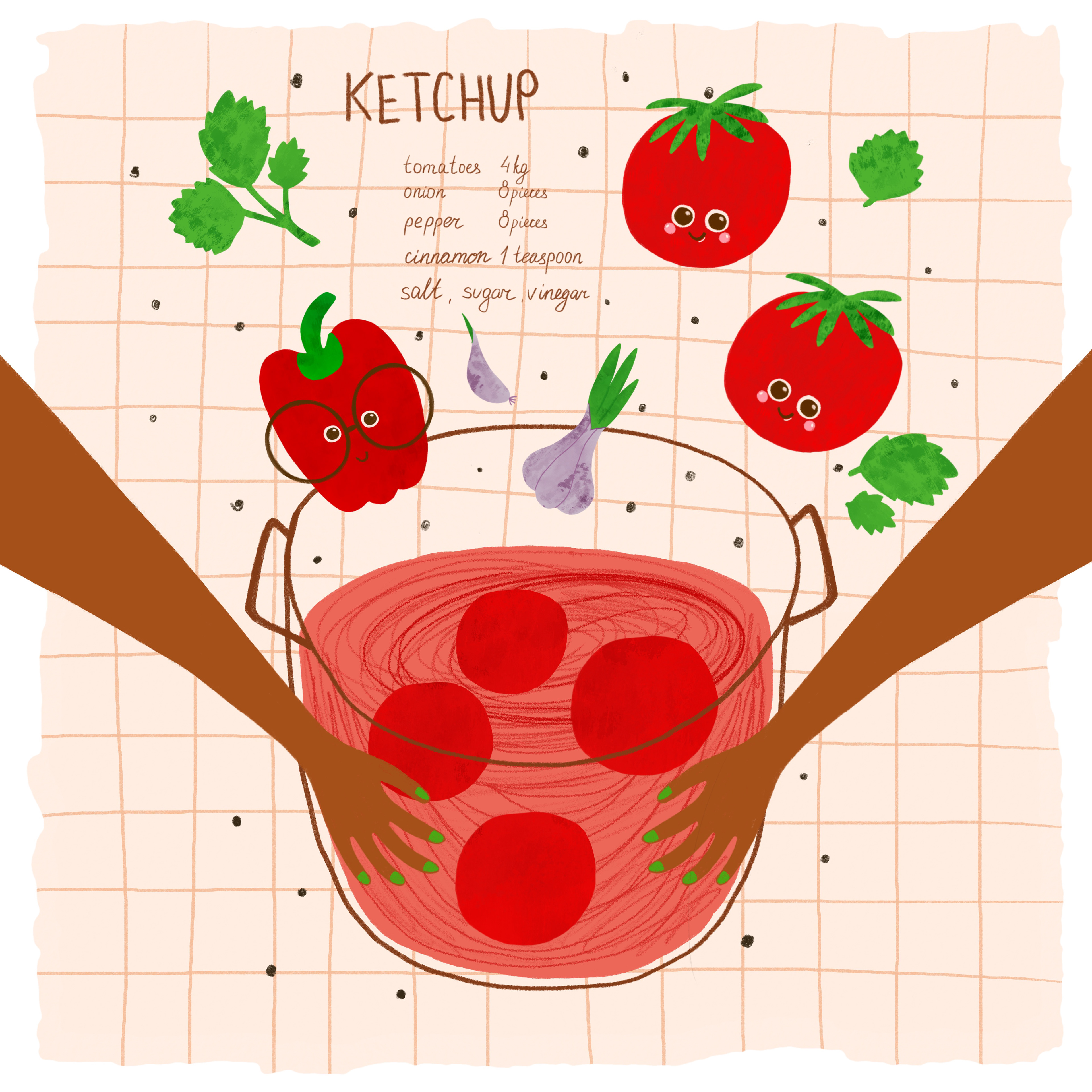  Ketchup recipe illustration