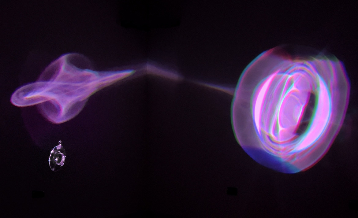 Cyclical Halo in Context with Hand Blown Refractor