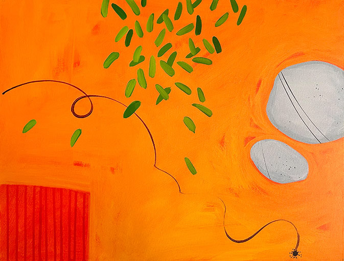 'The-fly!' Acrylic on Canvas, 760mm x 1000mm 2023