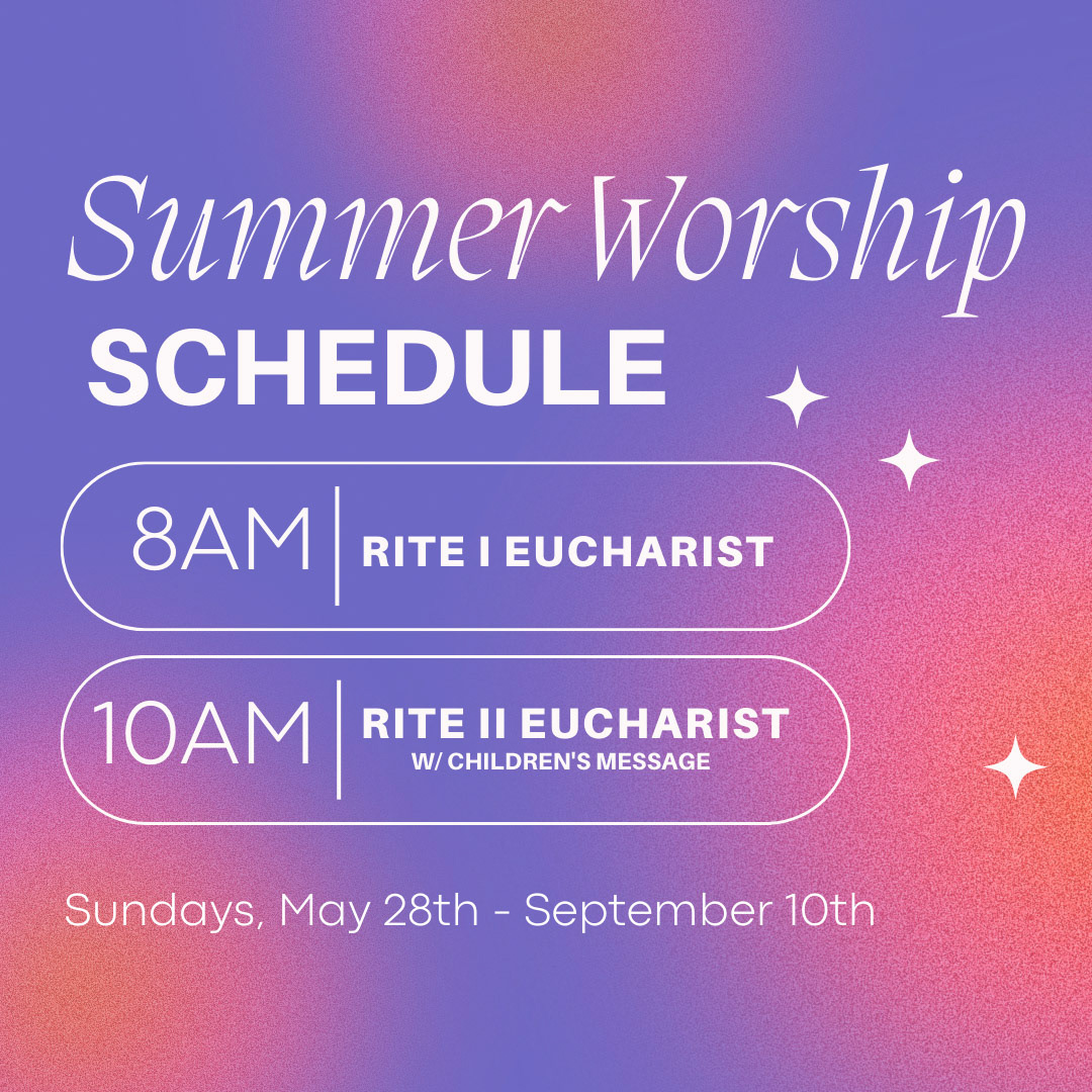 Summer Worship Schedule 2023 - 1